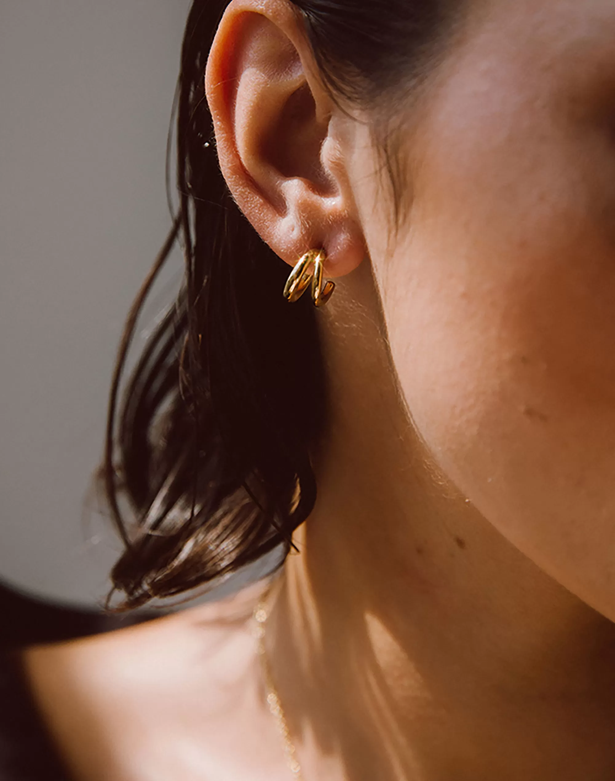 Madewell Earrings>Soko Dogo Mini Hoop Earrings Gold