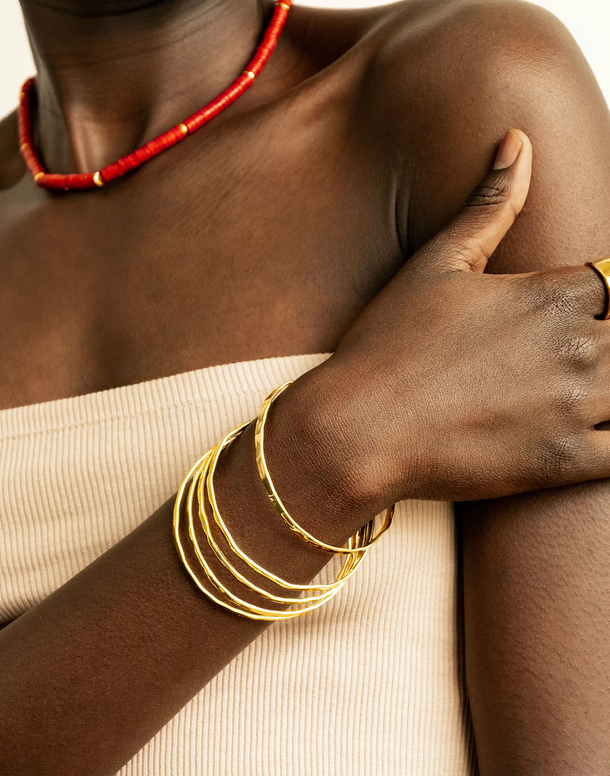 Madewell Earrings>Soko Maji Bangle Set Gold