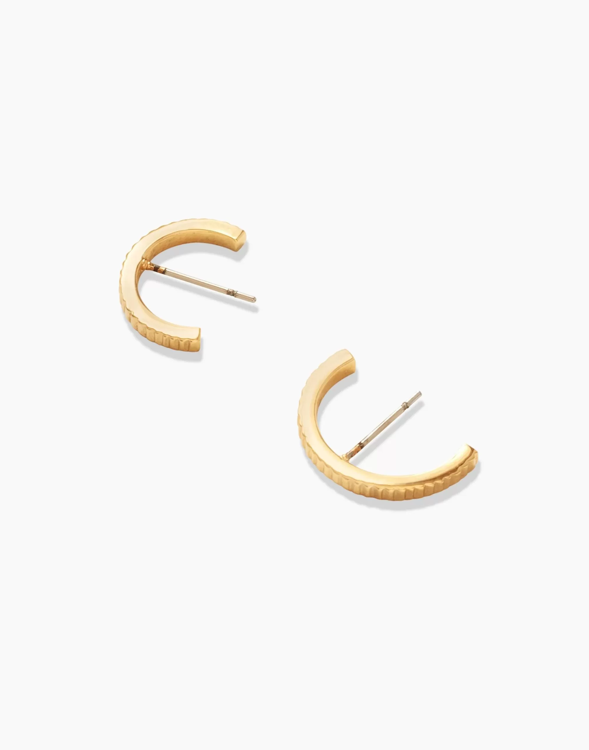 Madewell Earrings>Soko Meta Huggie Hoop Earring Gold