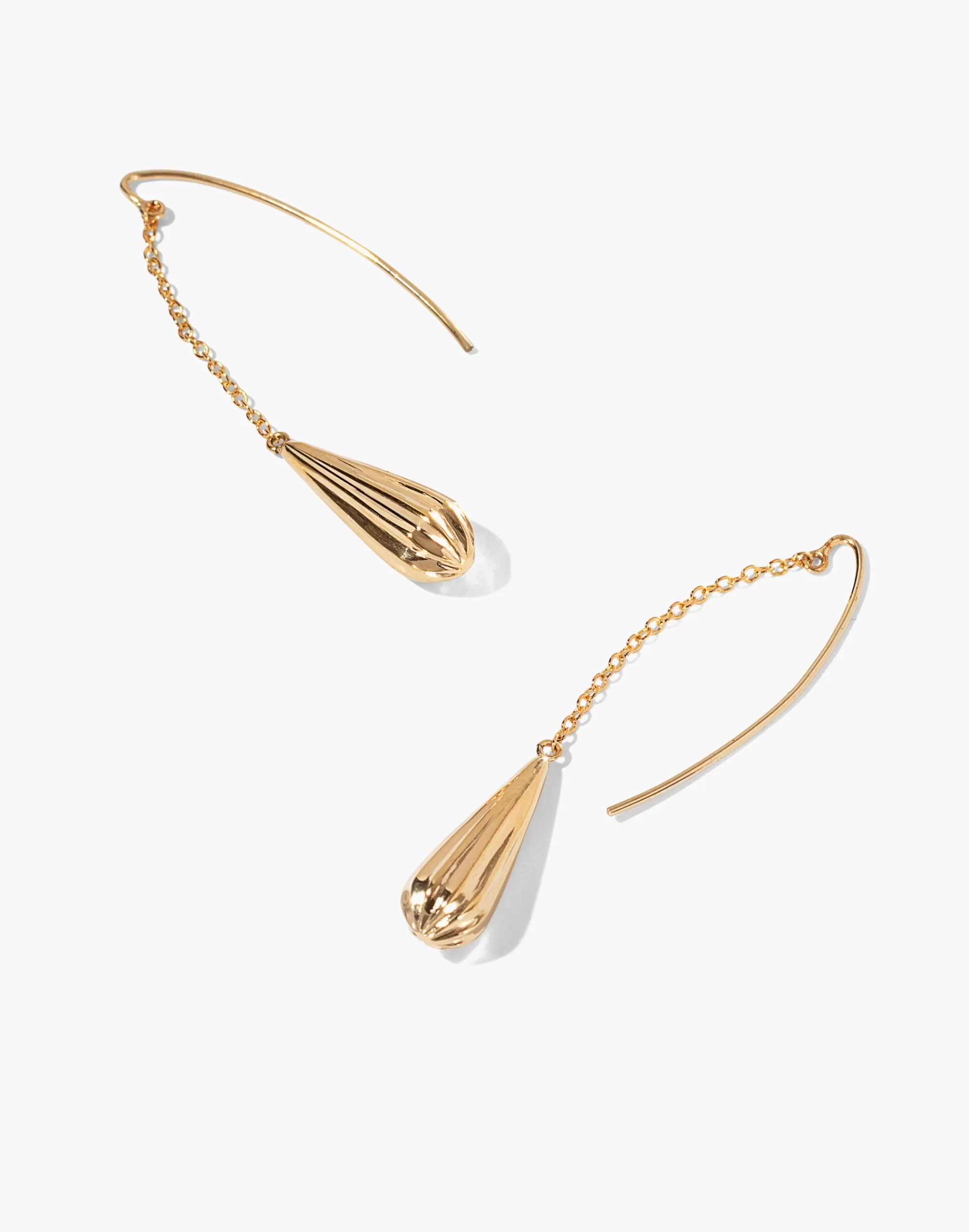 Madewell Earrings>Soko Shujaa Threader Gold