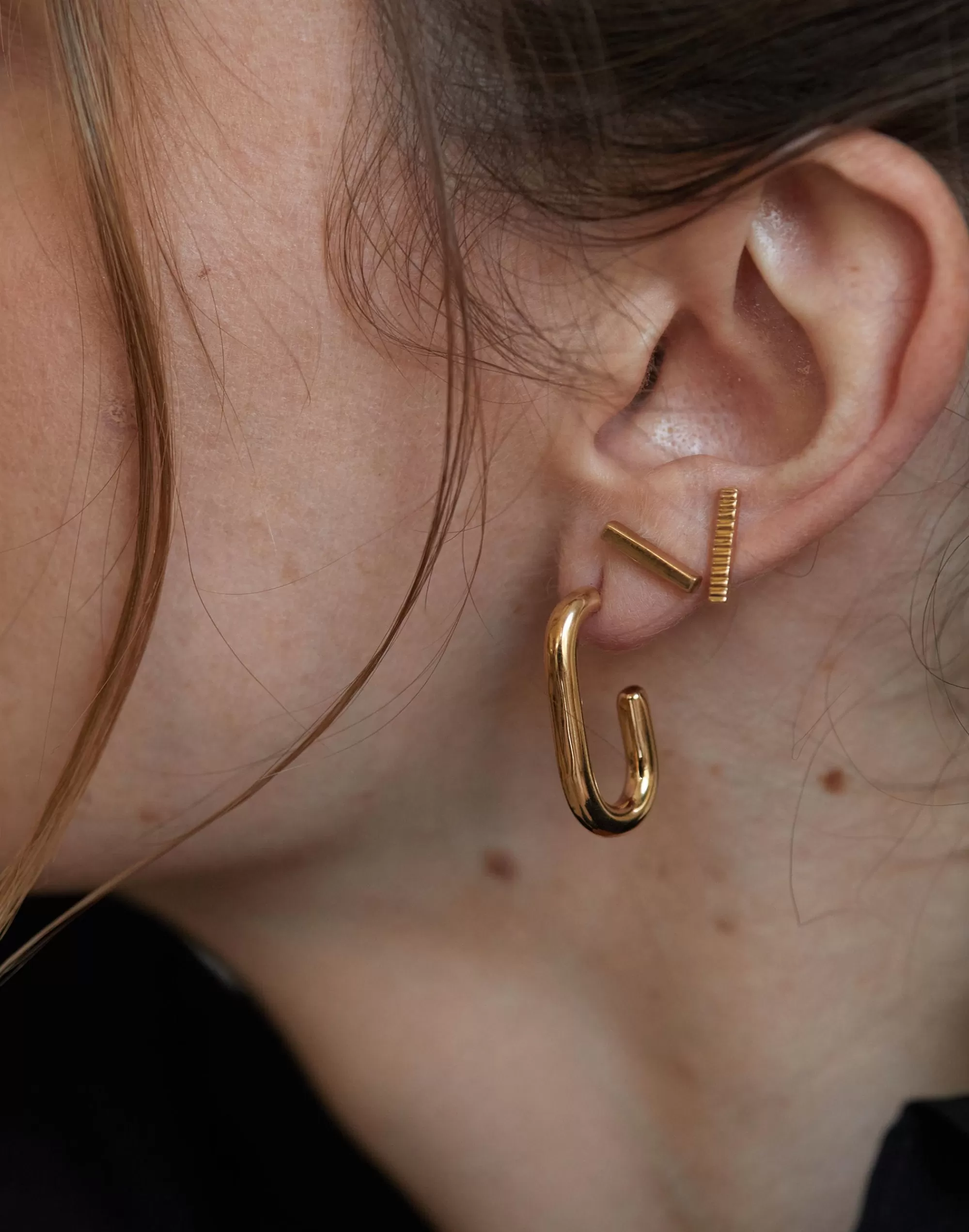 Madewell Earrings>Soko Tumba Capsule Hoop Earring Gold