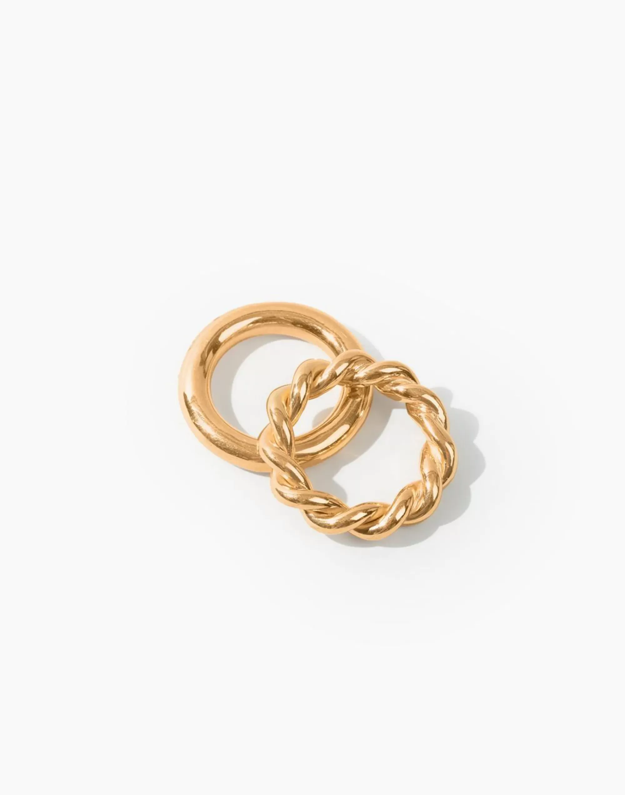 Madewell Earrings>Soko Uzi Stacking Rings Gold