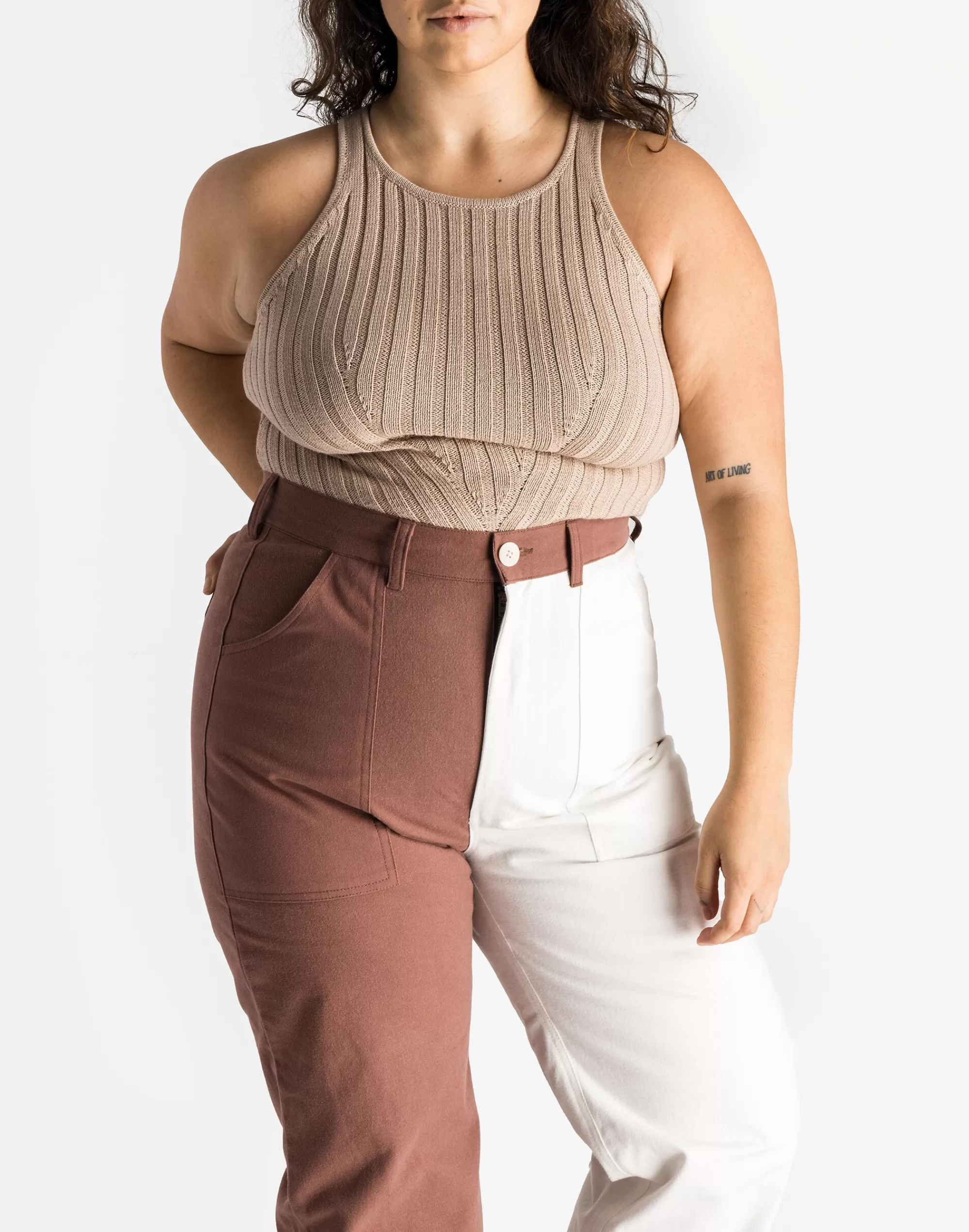 Madewell Tops & Shirts>Soluna Collective Knit Tank Almond