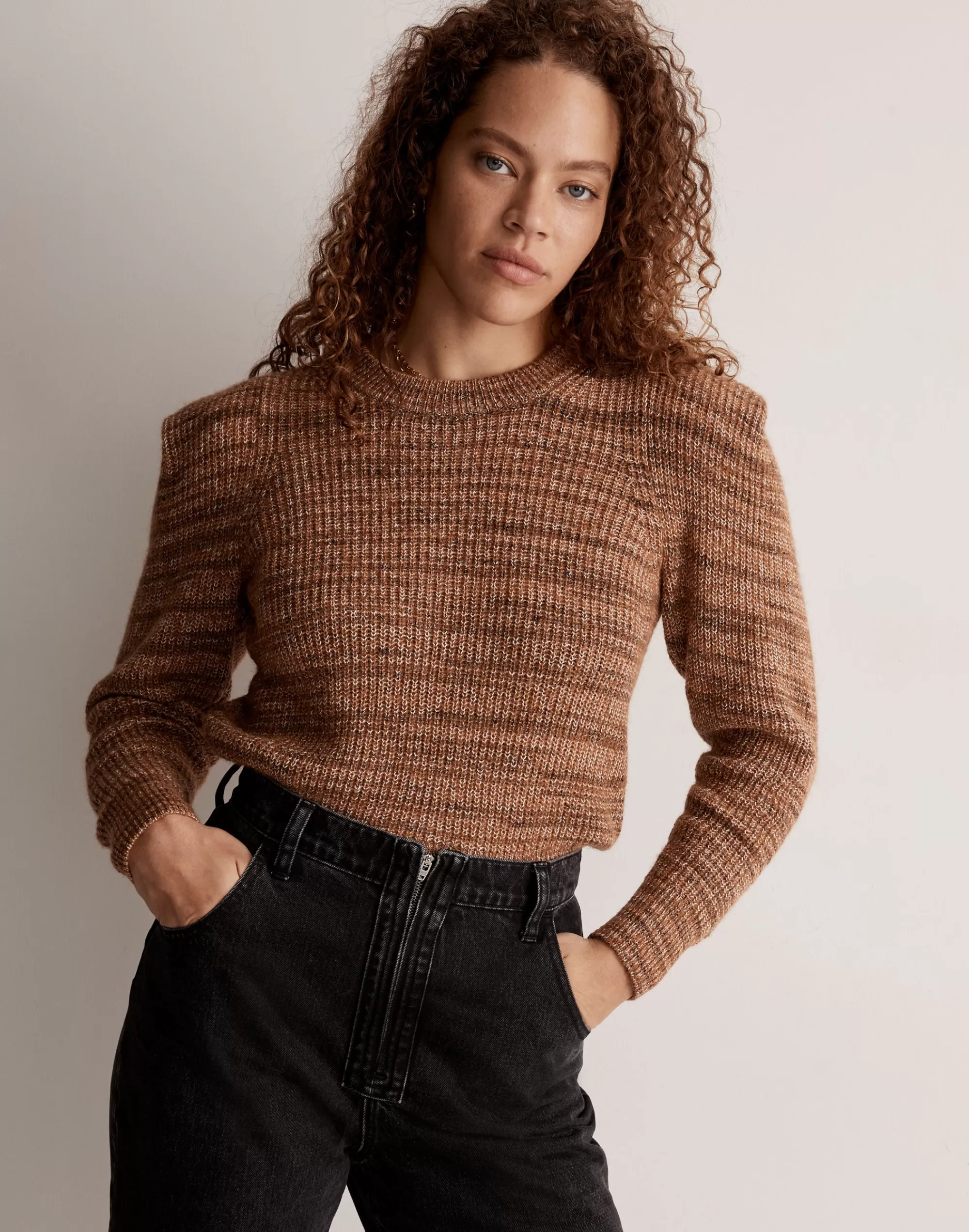 Madewell Sweaters>Space-Dyed Prentiss Pullover Sweater Spacedye Autumn