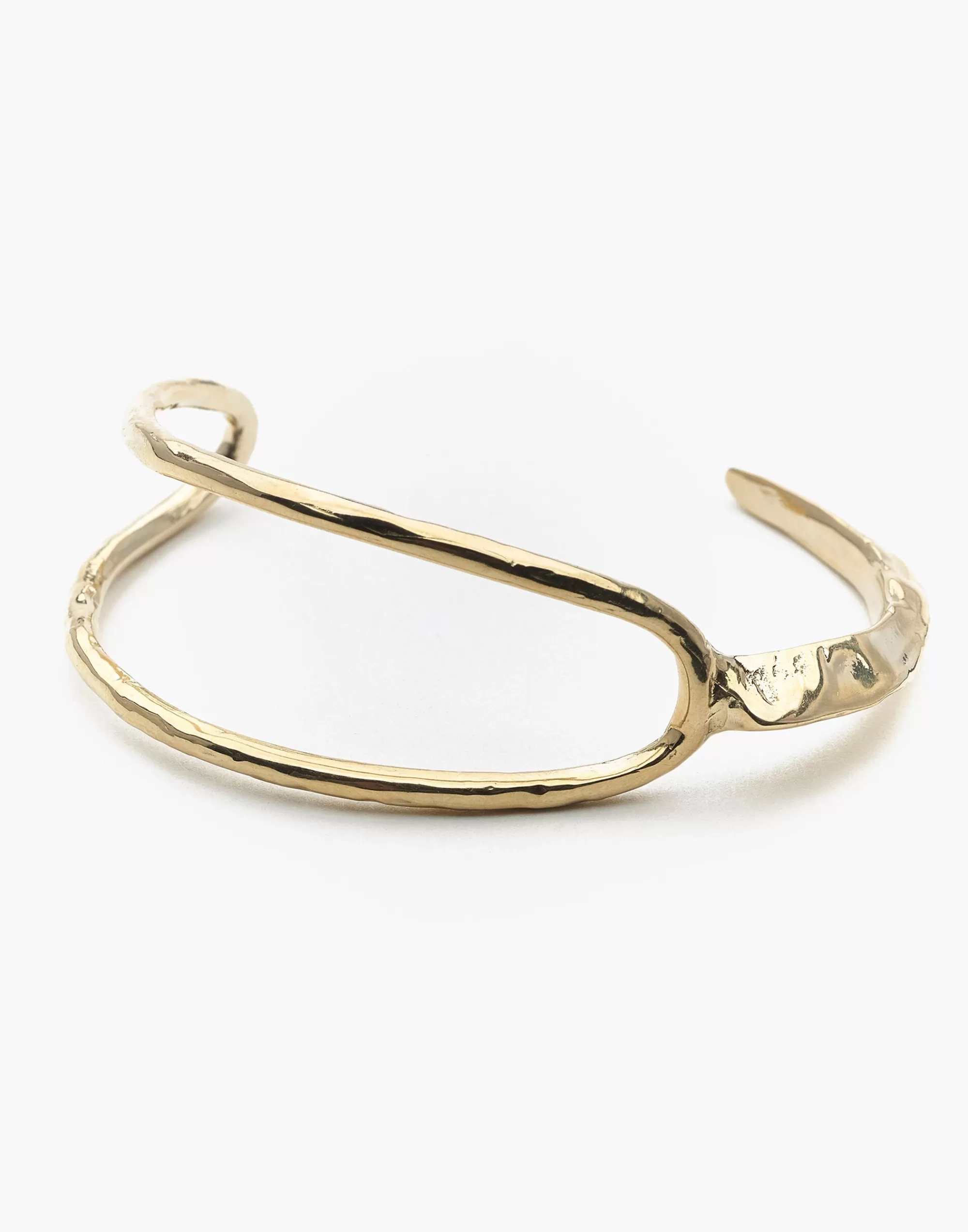 Madewell Bracelets>Split Ridge Cuff Bracelet Gold