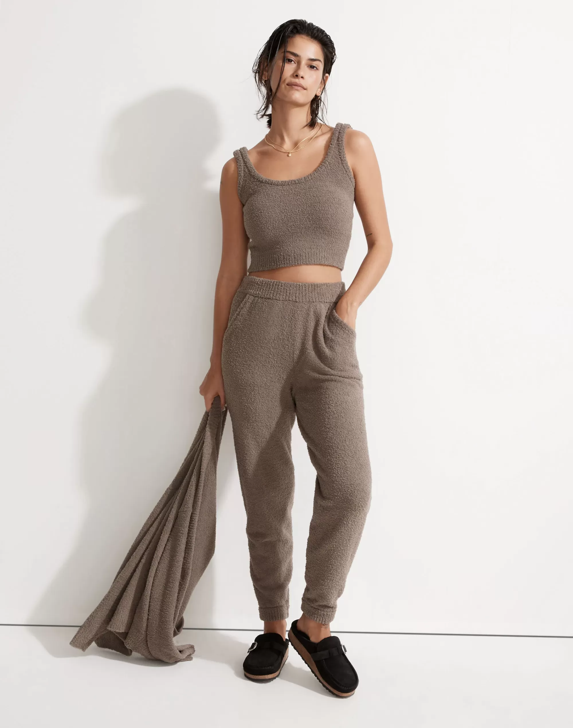 Madewell Sweatshirts & Sweatpants>Square-Neck Tank Top Cyprus Ruins