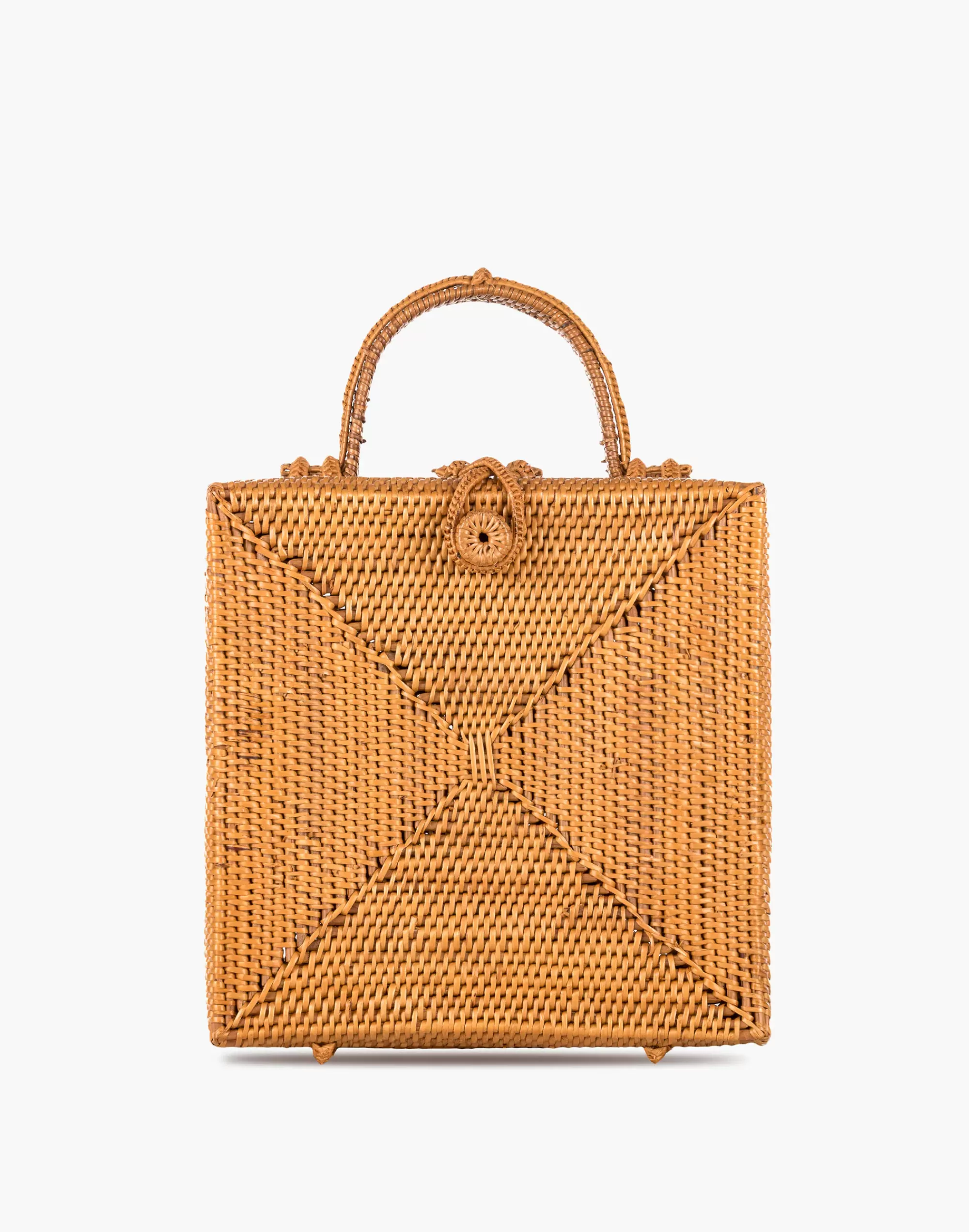 Madewell Totes>Stella Rattan Box Bag Natural