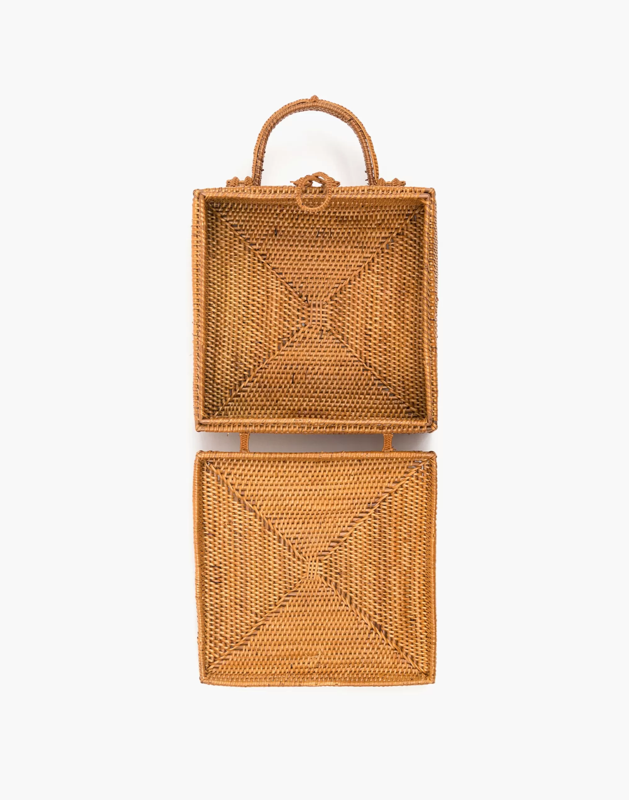 Madewell Totes>Stella Rattan Box Bag Natural