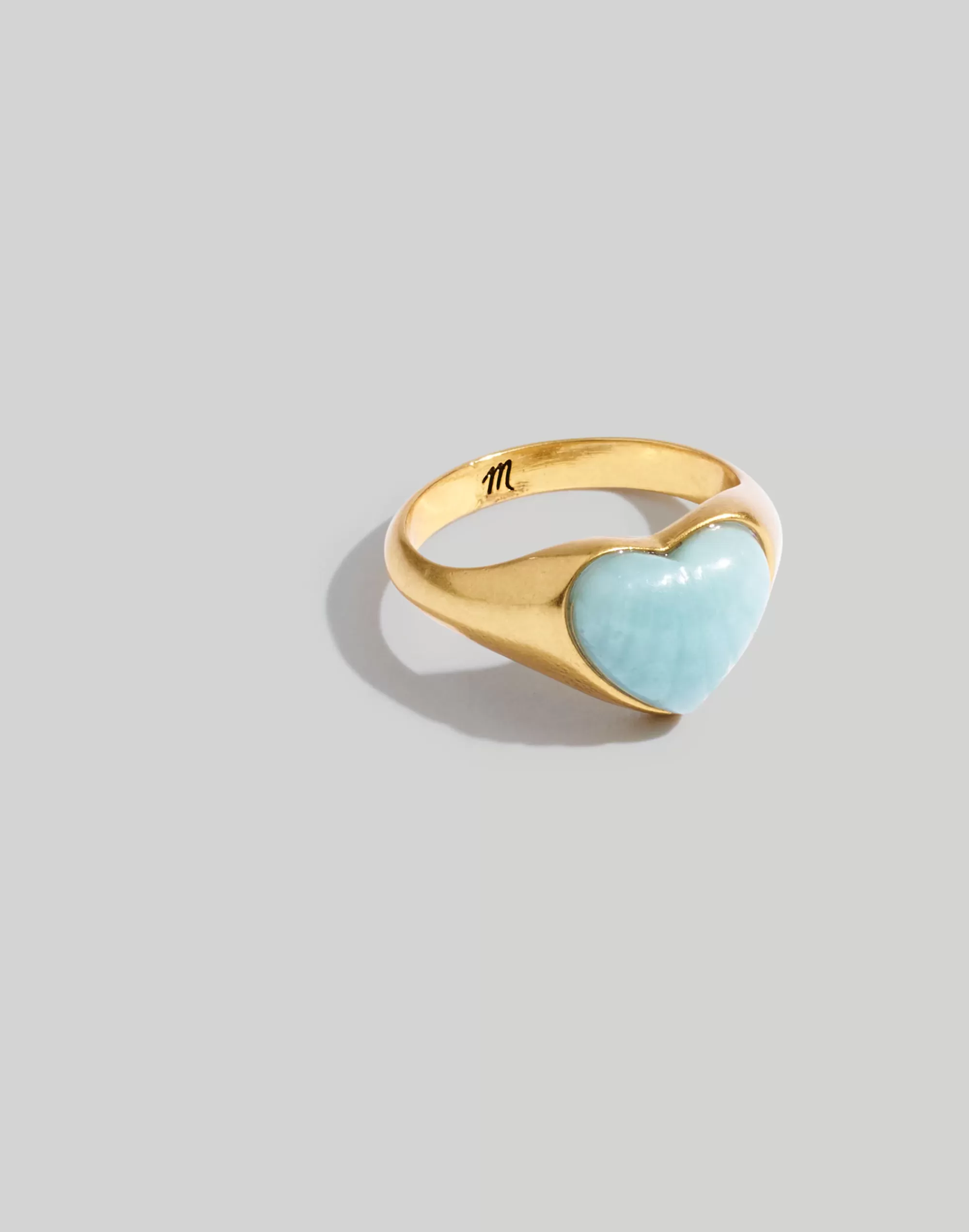 Madewell Rings>Stone Collection Jade Heart Signet Ring Gatehouse Green