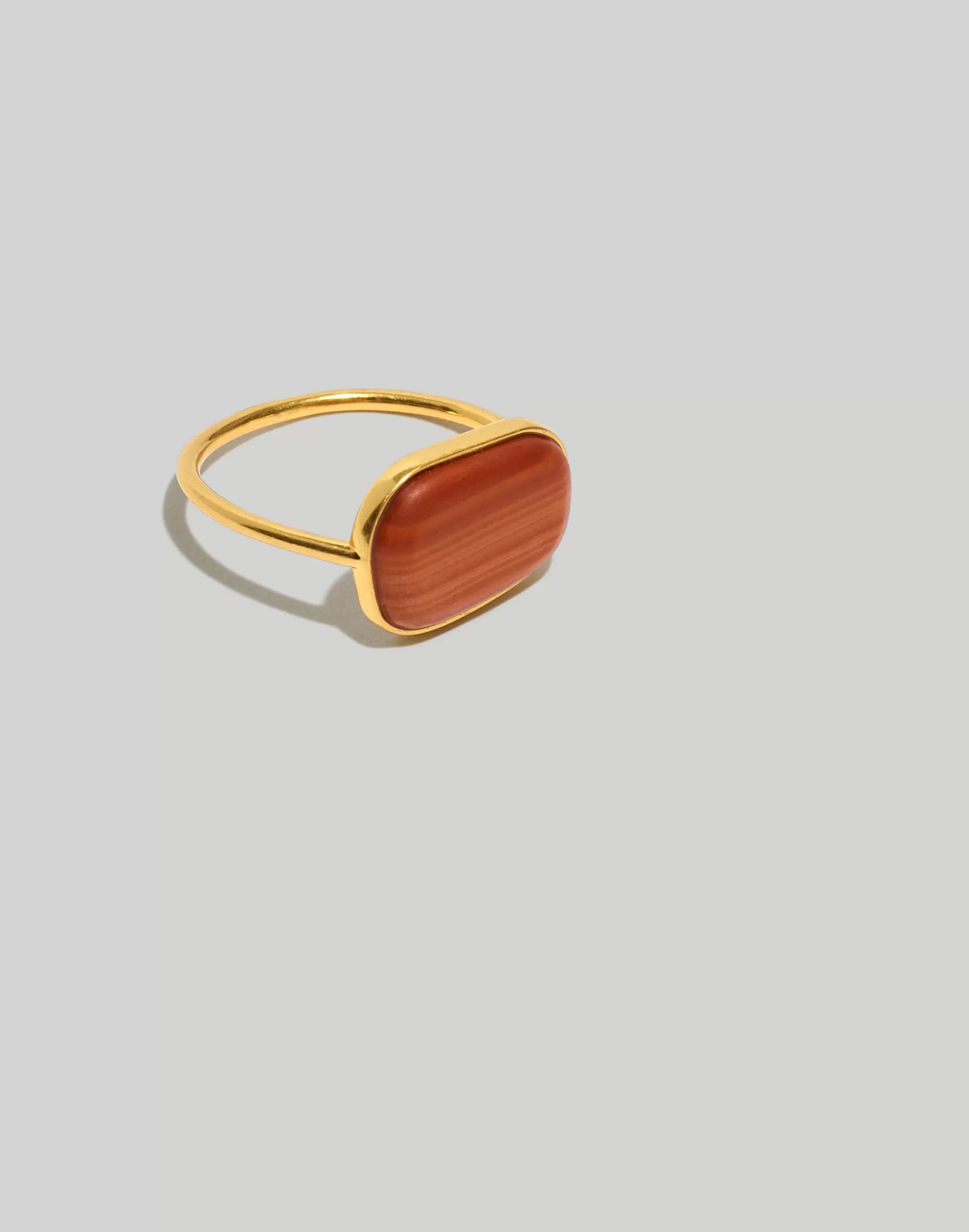 Madewell Rings>Stone Collection Malachite Statement Ring Burnt Orange