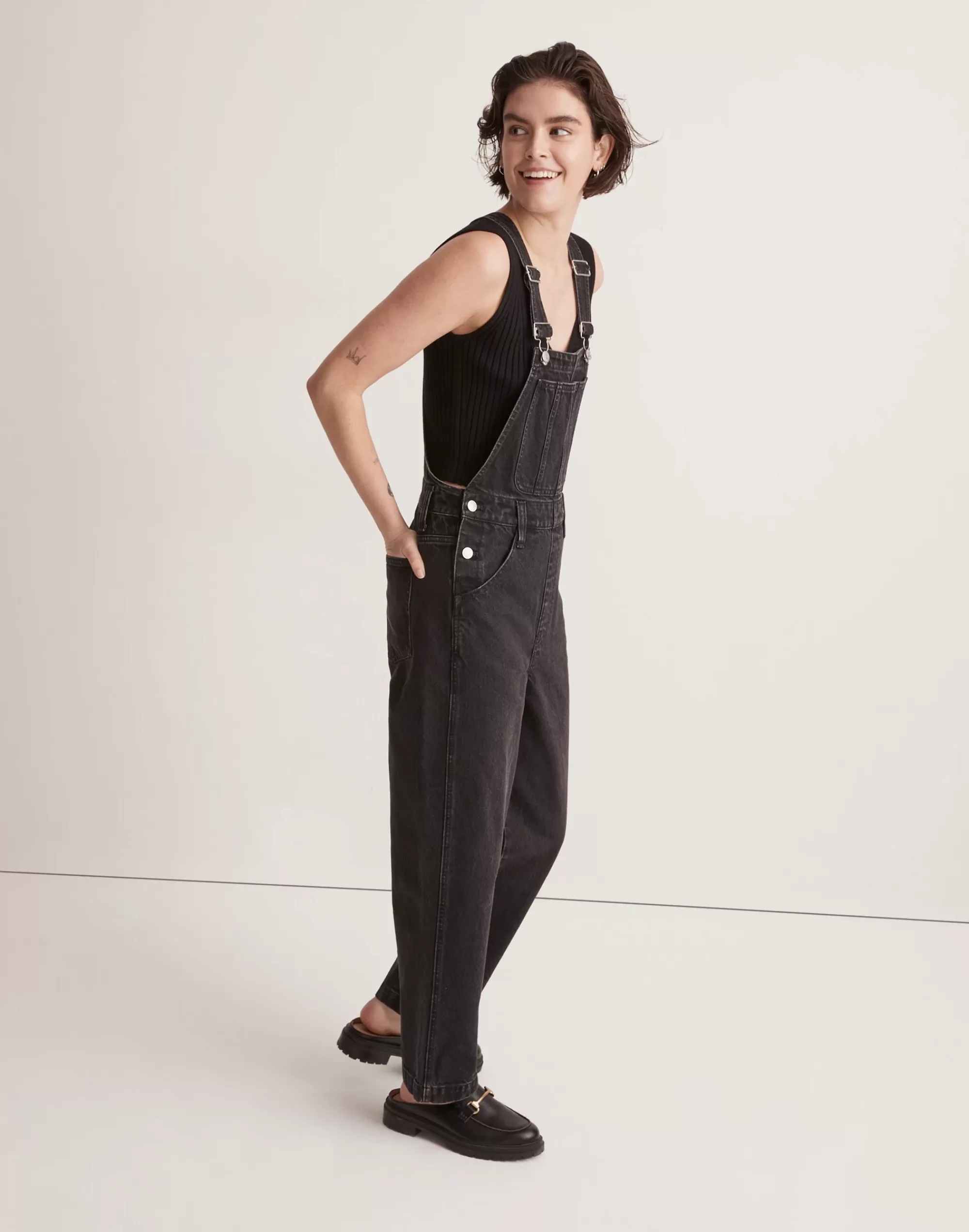 Madewell Denim Overalls & Jumpsuits>Straight-Leg Overalls In Lunar Wash