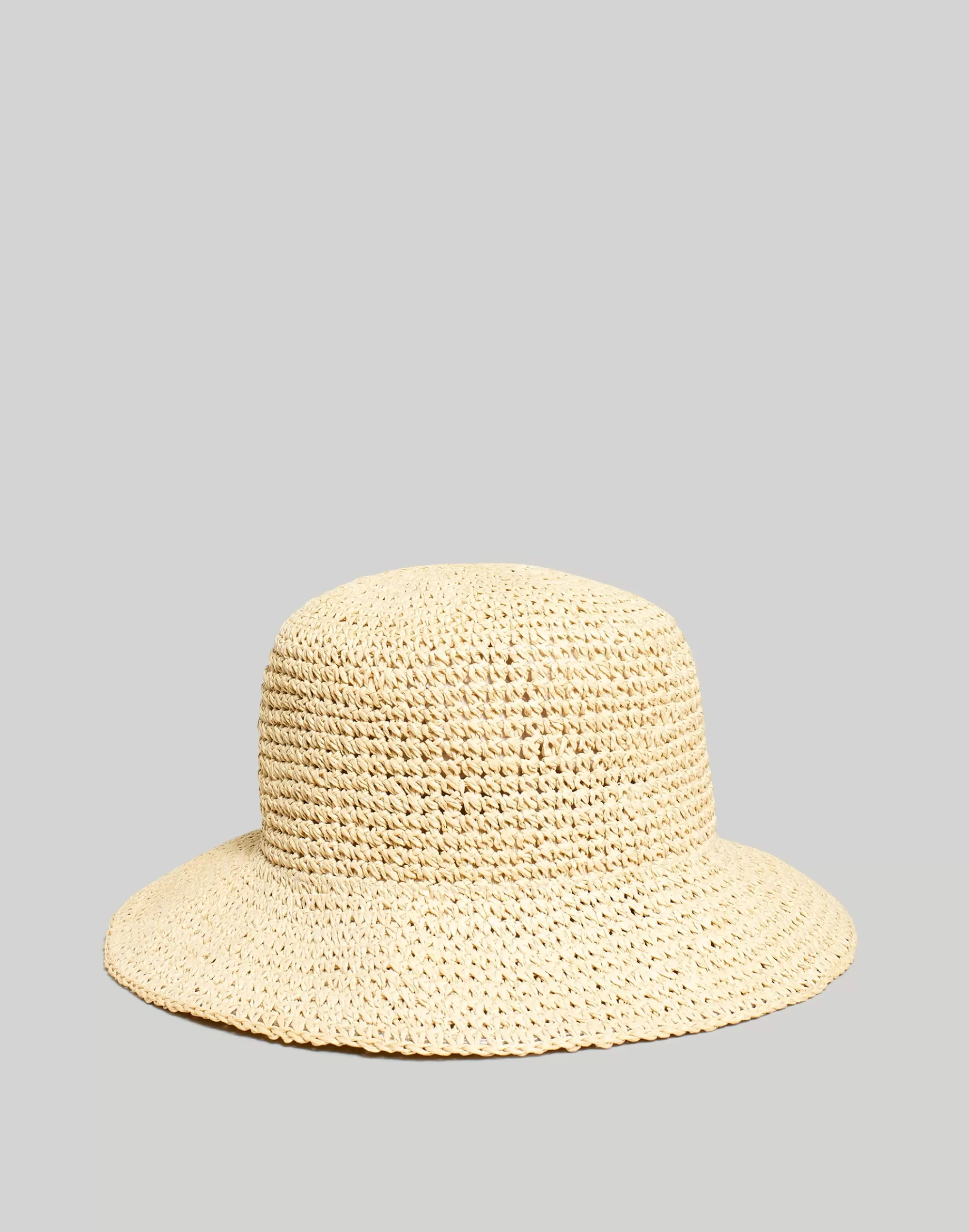 Madewell Hats>Straw Bucket Hat Natural Multi