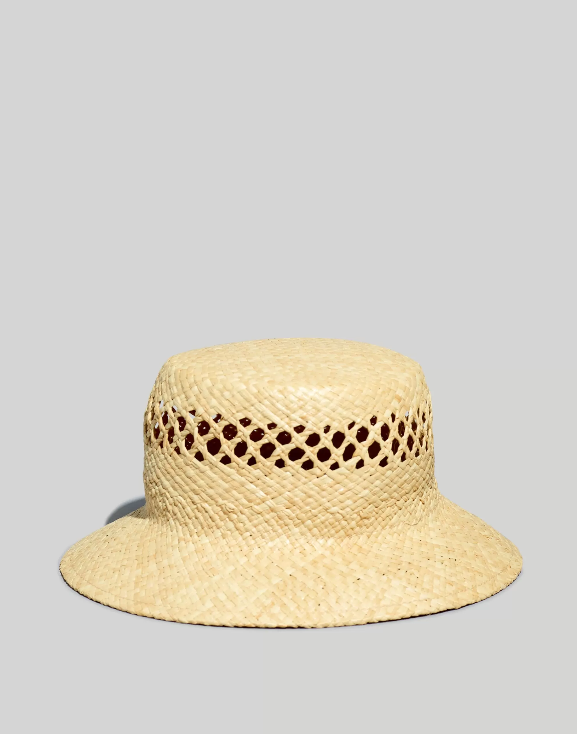 Madewell Hats>Straw Bucket Hat Natural Multi