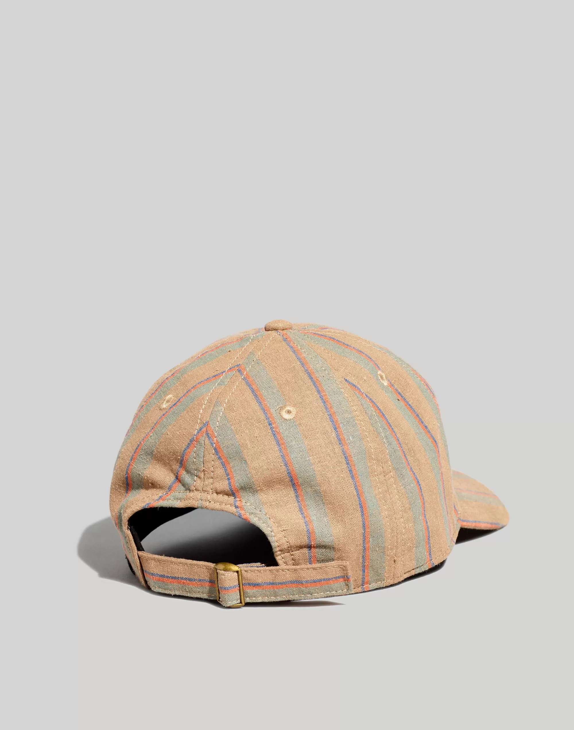 Madewell Hats>Striped Baseball Cap Driftwood