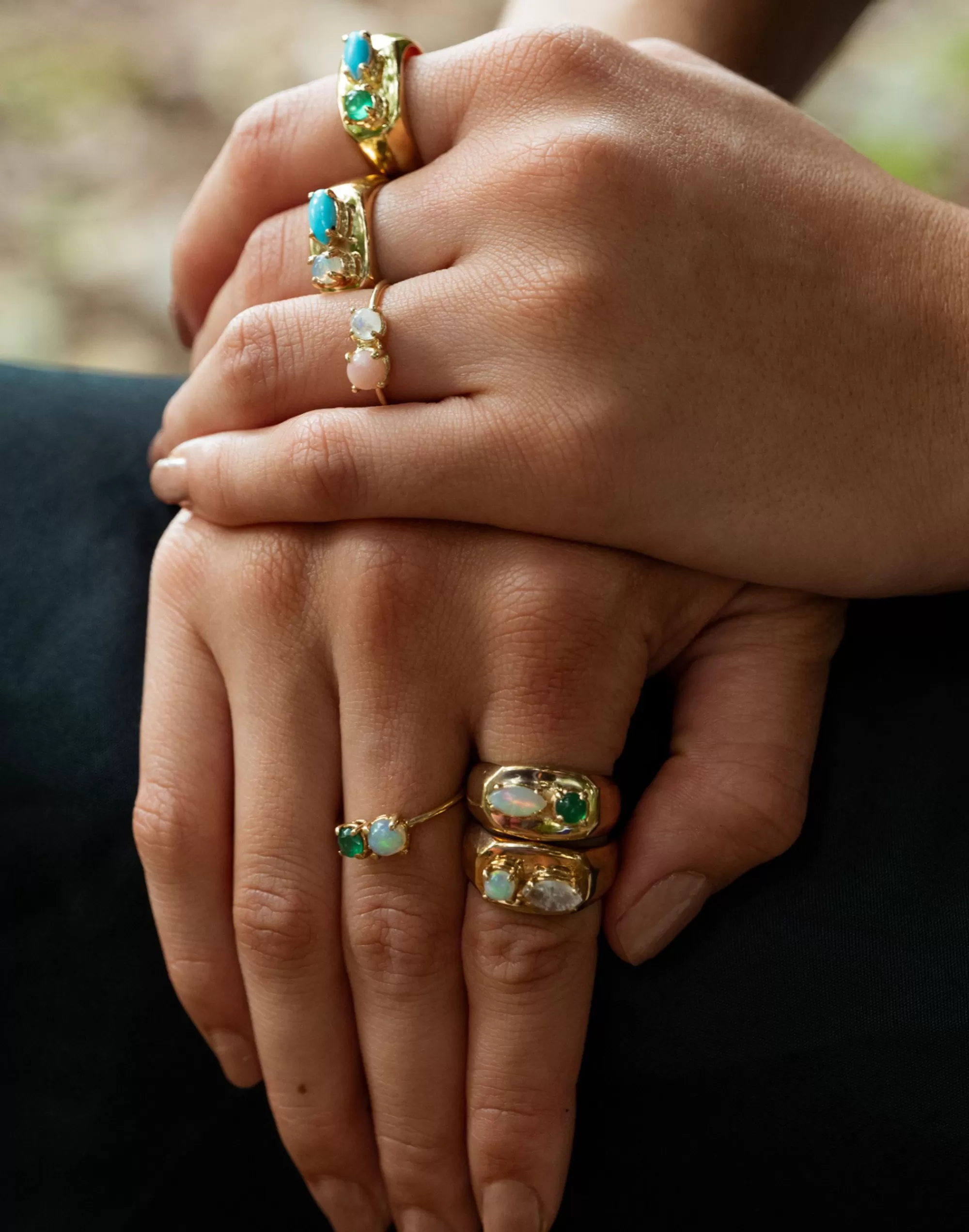 Madewell Rings>Studio Grun Chunky Signet Turquoise