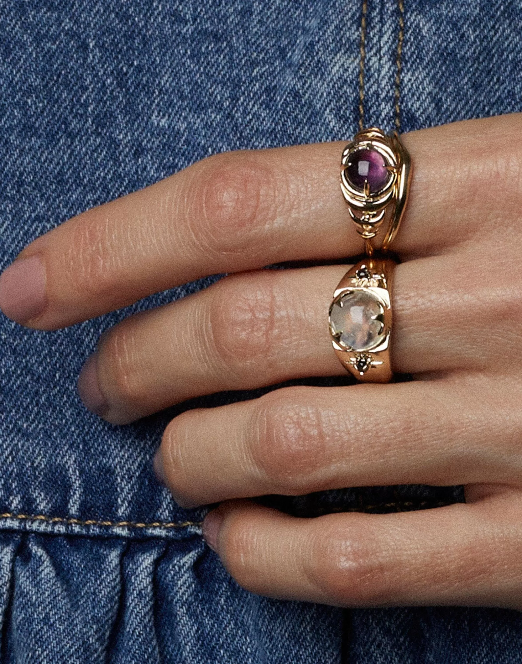 Madewell Rings>Studio Grun Luna Signet Ring Gold