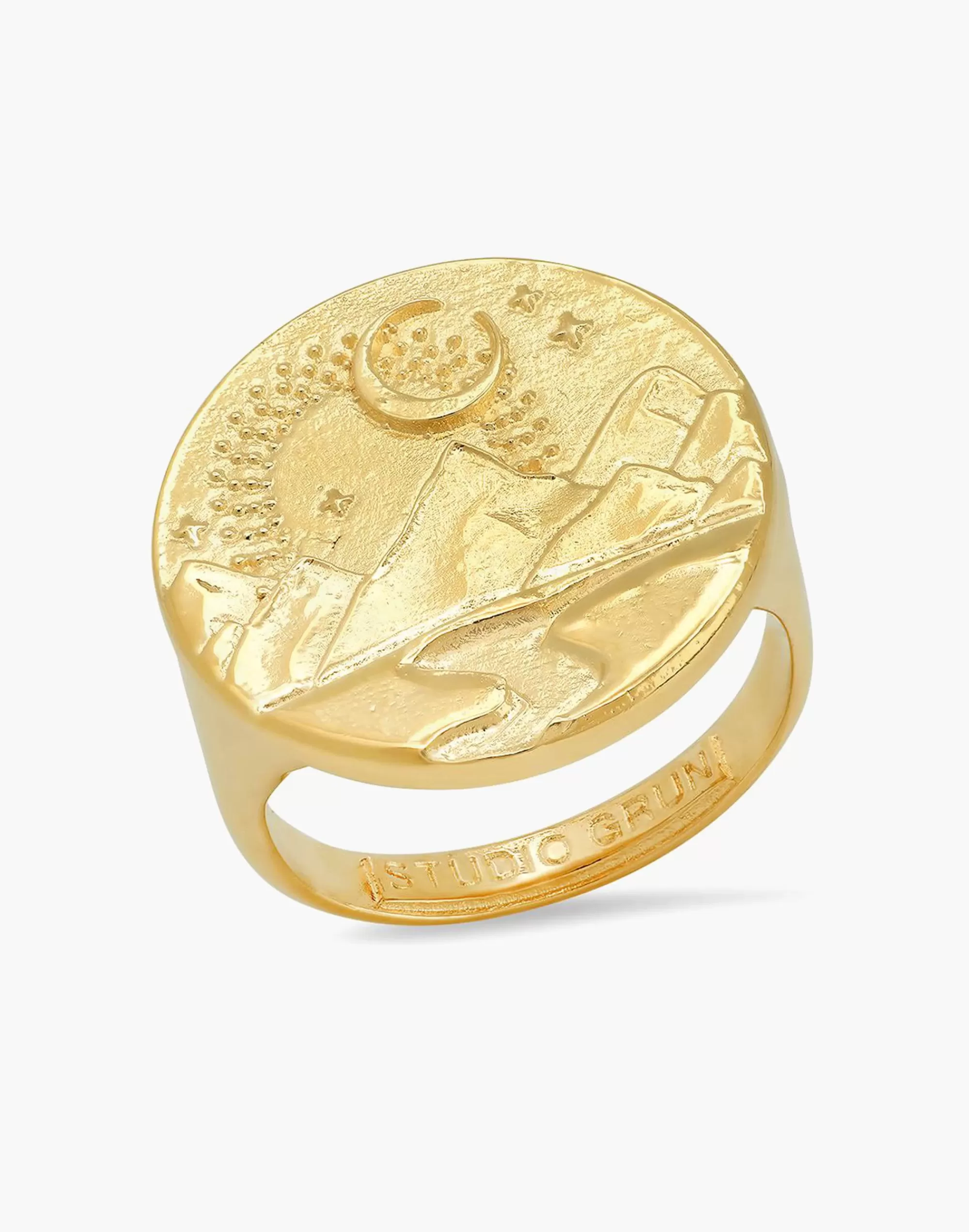 Madewell Rings>Studio Grun Mountain Signet Ring Gold