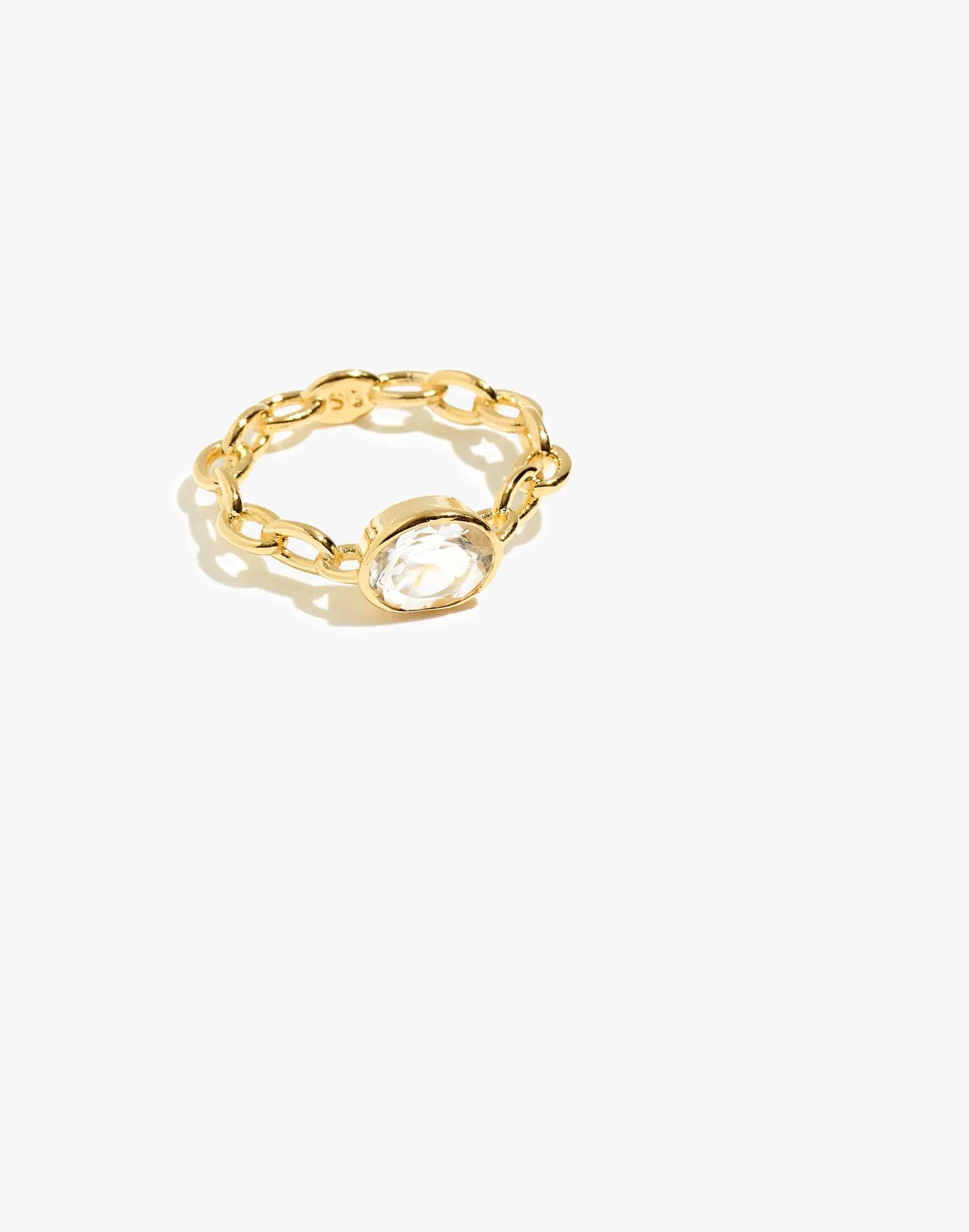 Madewell Rings>Studio Grun Topaz Cable Ring Gold