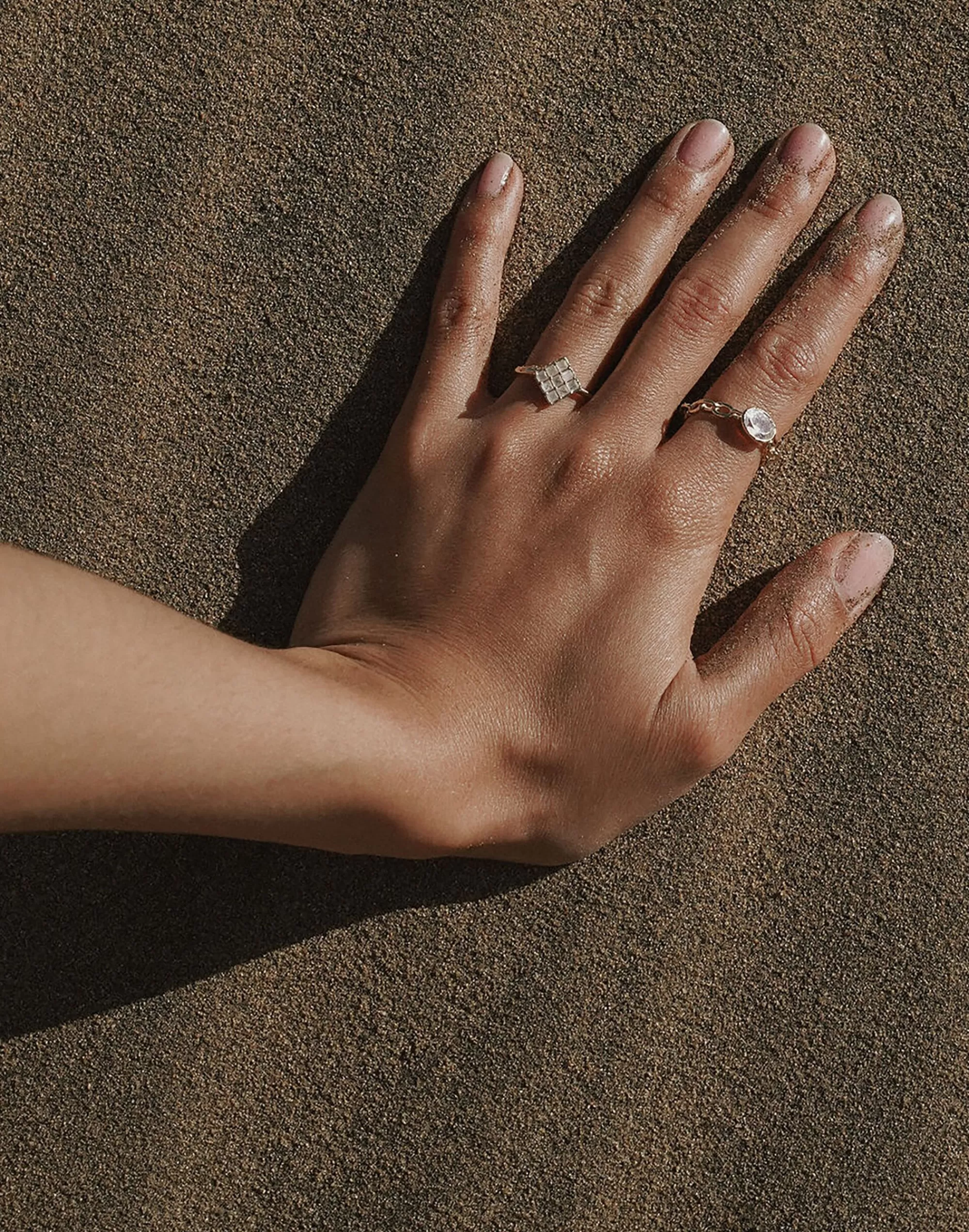 Madewell Rings>Studio Grun Topaz Cable Ring Gold