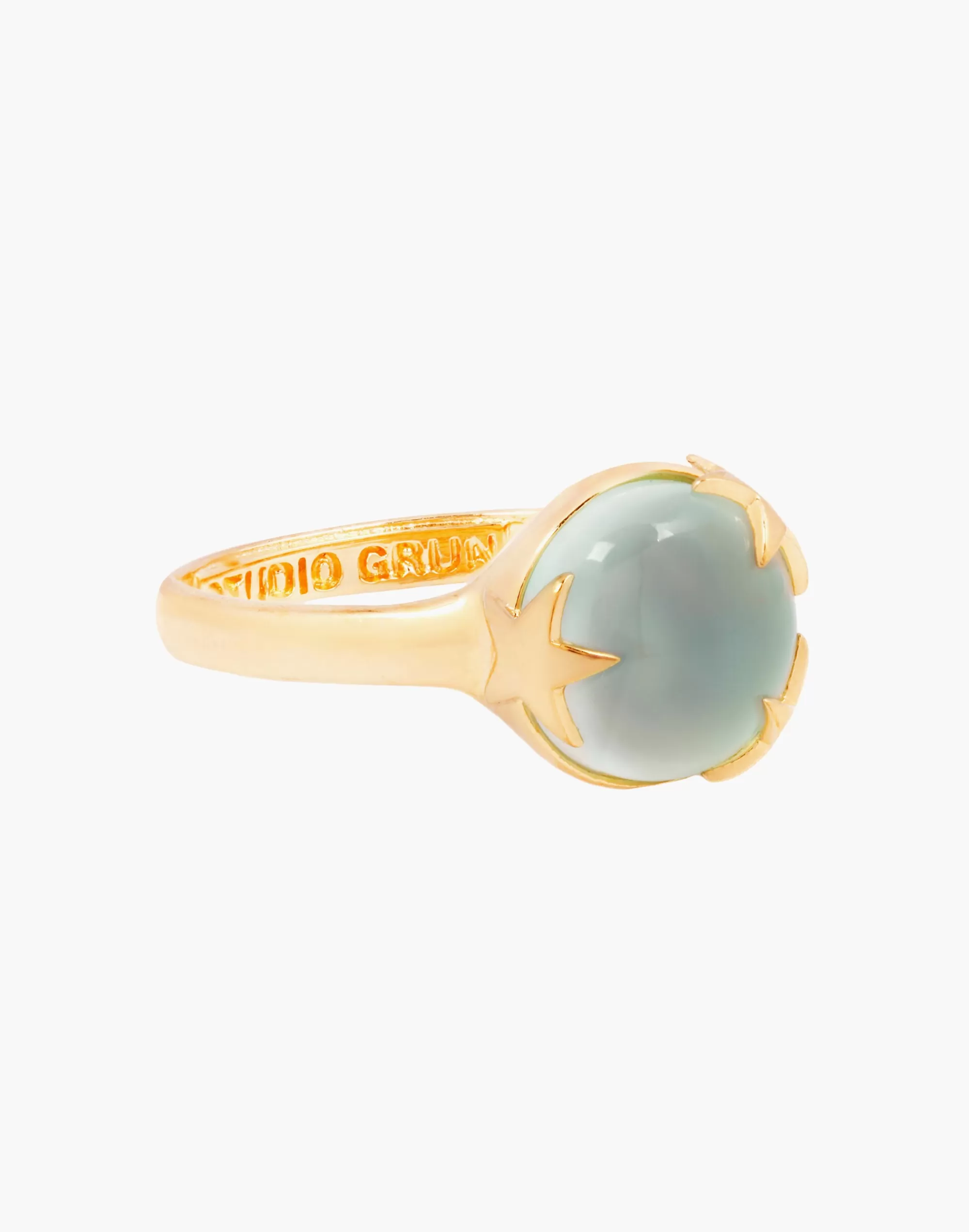 Madewell Rings>Studio Grun Under The Stars Ring In Chalcedony Designer Gold