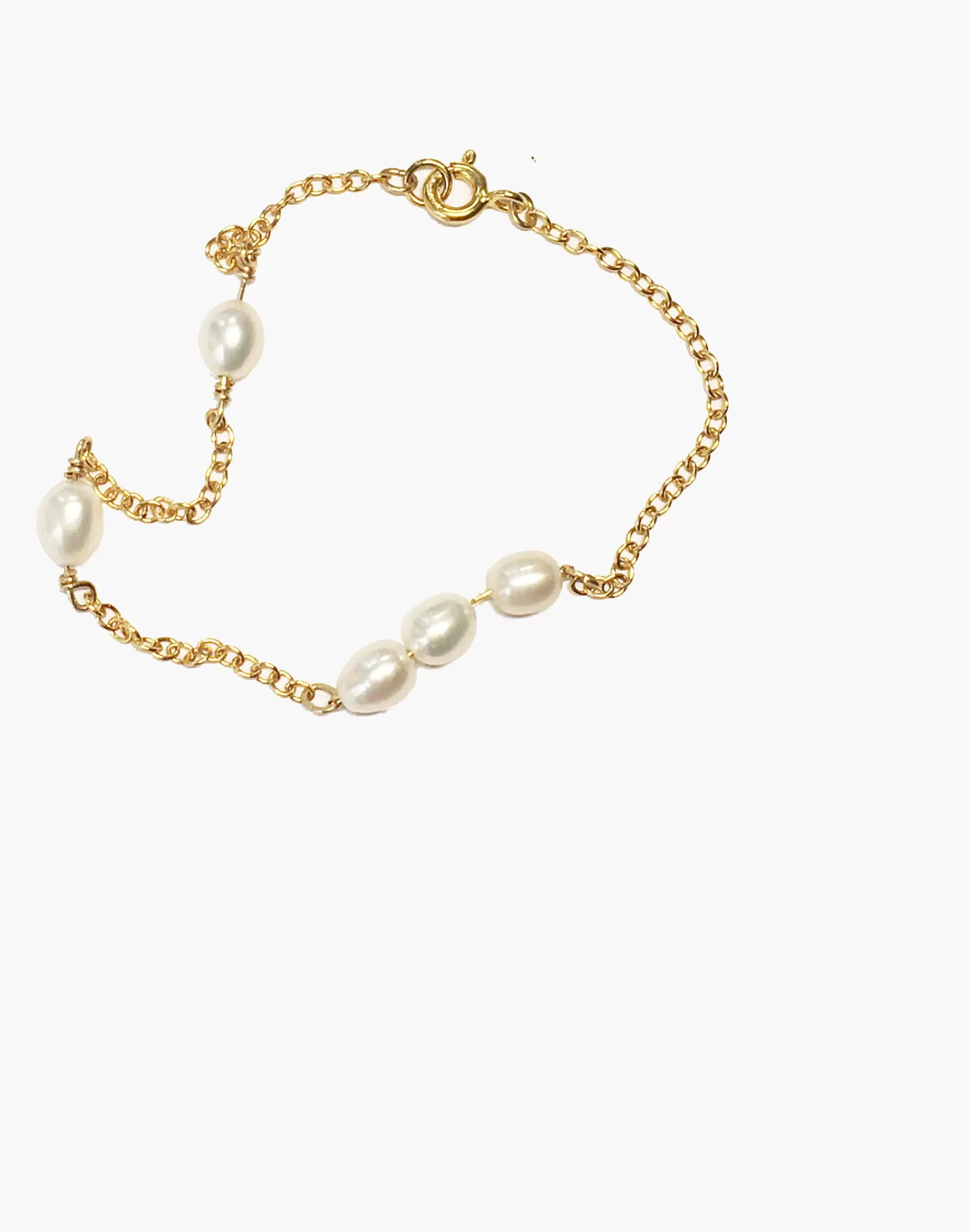 Madewell Bracelets>Suai Mir Pearl Bracelet Gold