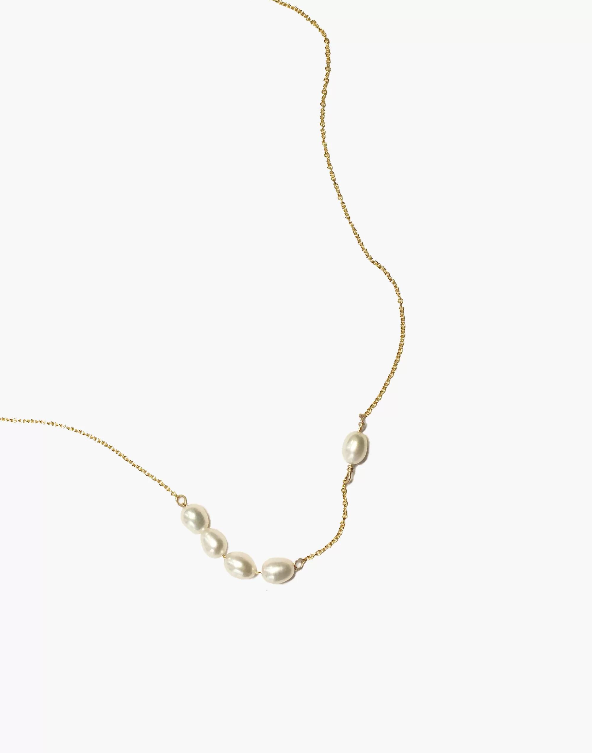 Madewell Necklaces>Suai Mir Pearl Necklace Gold