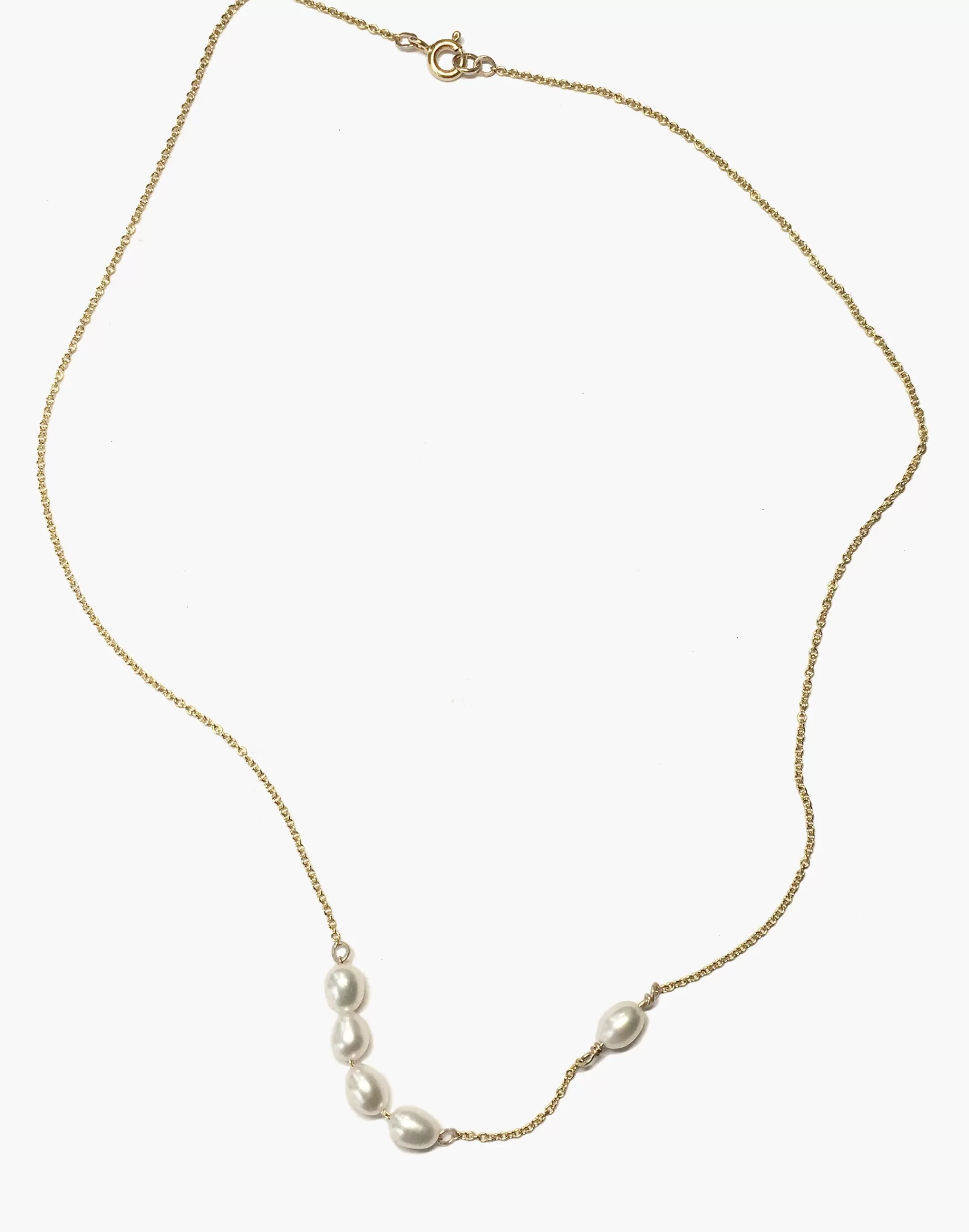 Madewell Necklaces>Suai Mir Pearl Necklace Gold