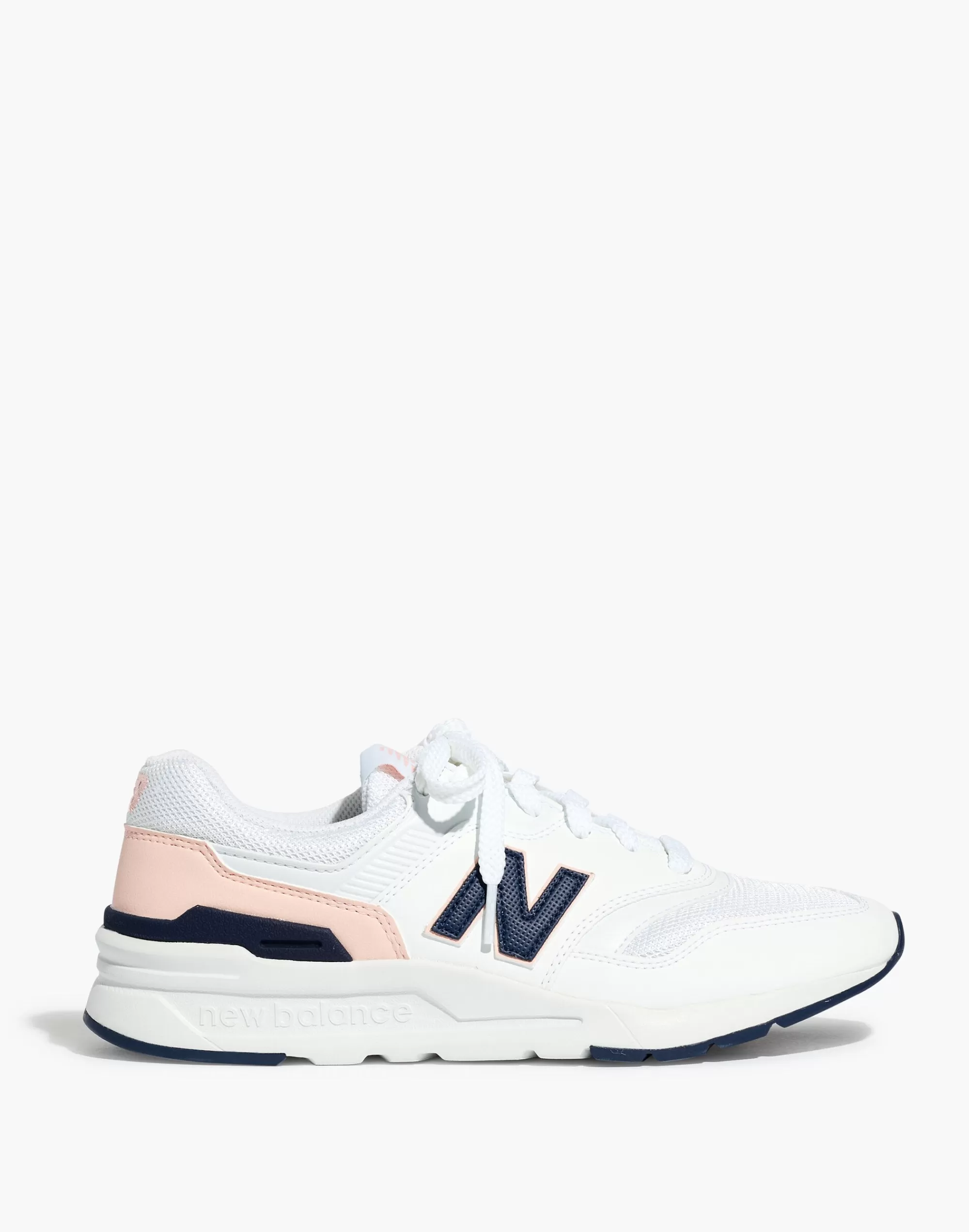 Madewell Sneakers>Suede 997H Sneakers White/Pink Haze Future