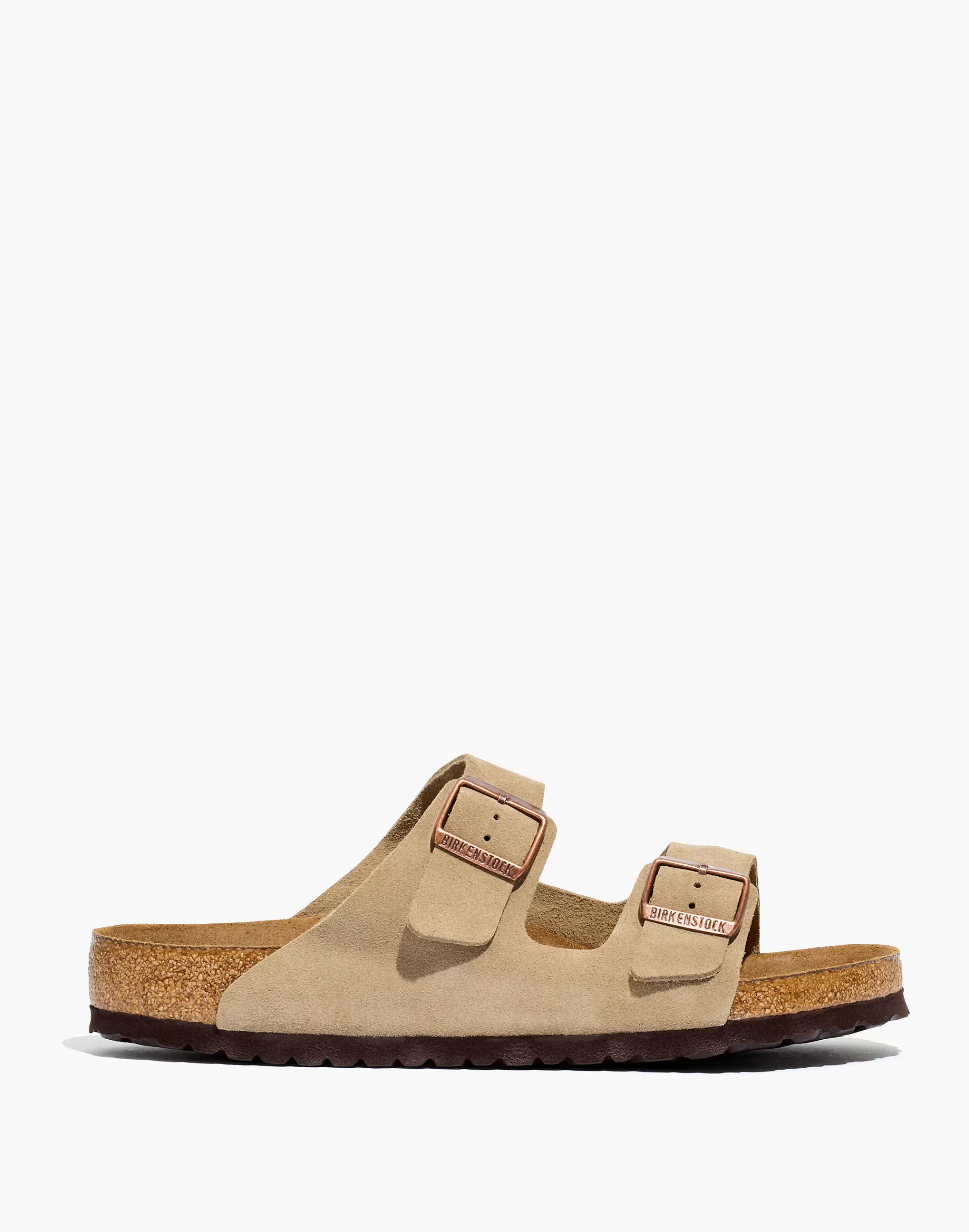 Madewell Sandals>Suede Arizona Sandals Taupe