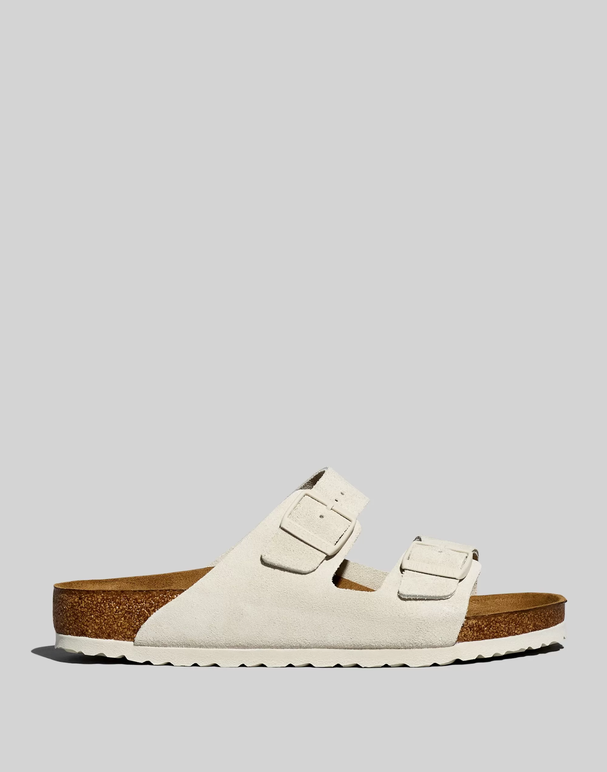 Madewell Sandals>Suede Arizona Sandals Antique White