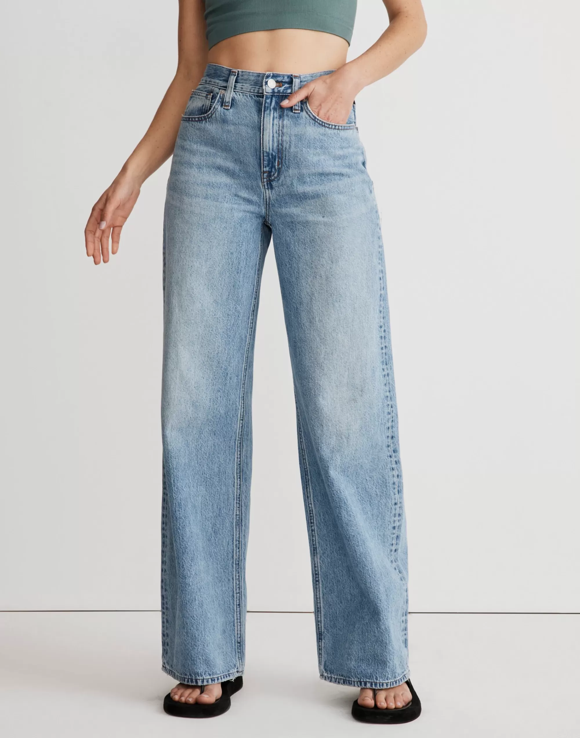 Madewell Wide-Leg Jeans>Superwide-Leg Jeans In Varian Wash