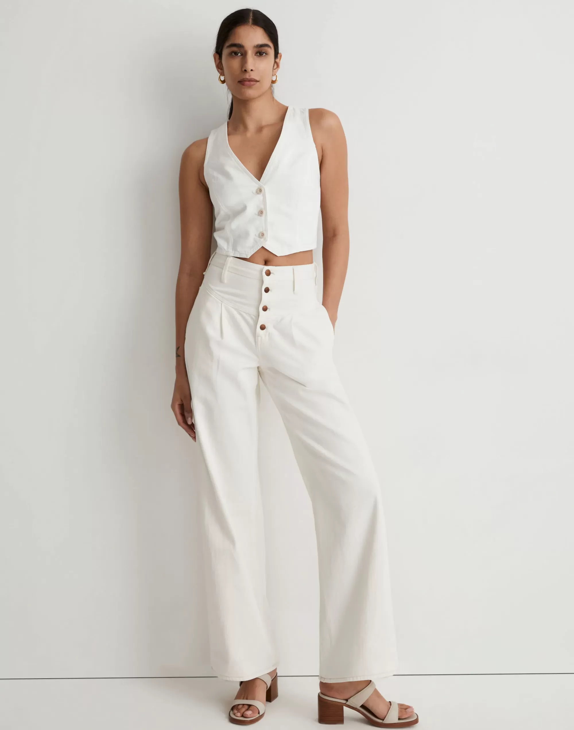 Madewell Wide-Leg Jeans>Superwide-Leg Jeans In : Button-Fly Edition Vintage Canvas