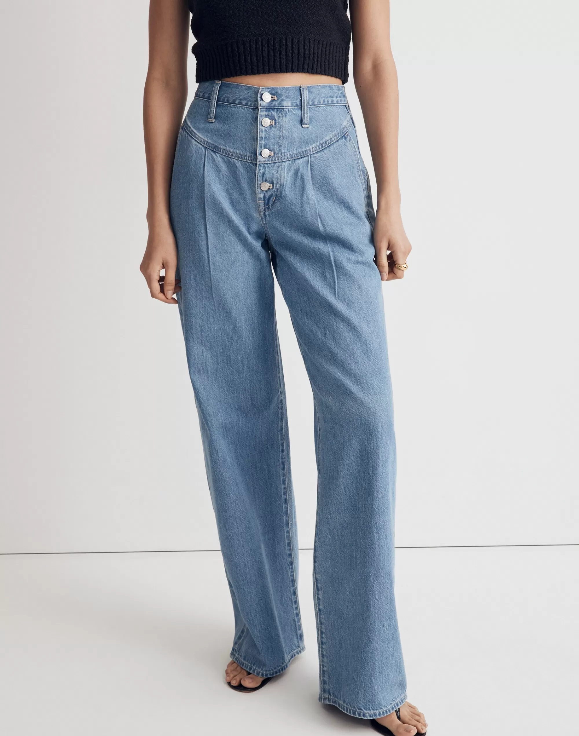 Madewell Jeans>Superwide-Leg Jeans In : Button-Fly Edition Lockland Wash