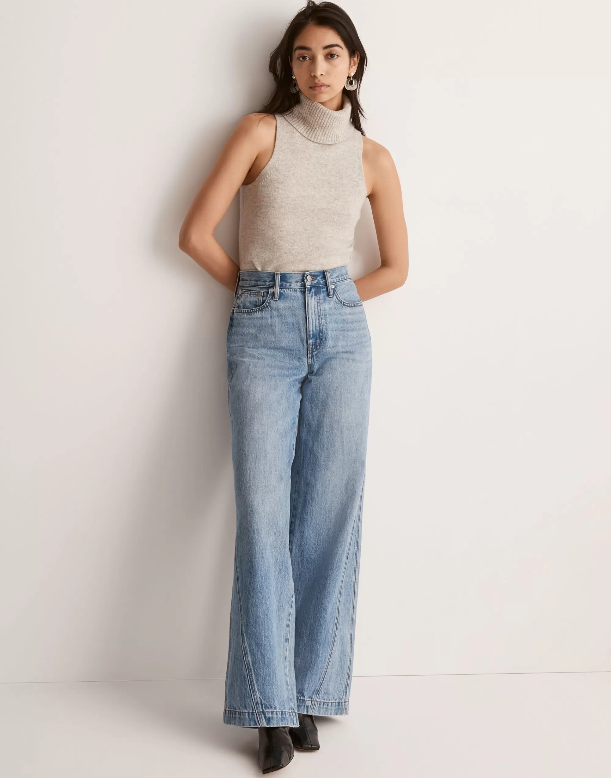 Madewell Jeans>Superwide-Leg Jeans In : Inset Edition Parson Wash