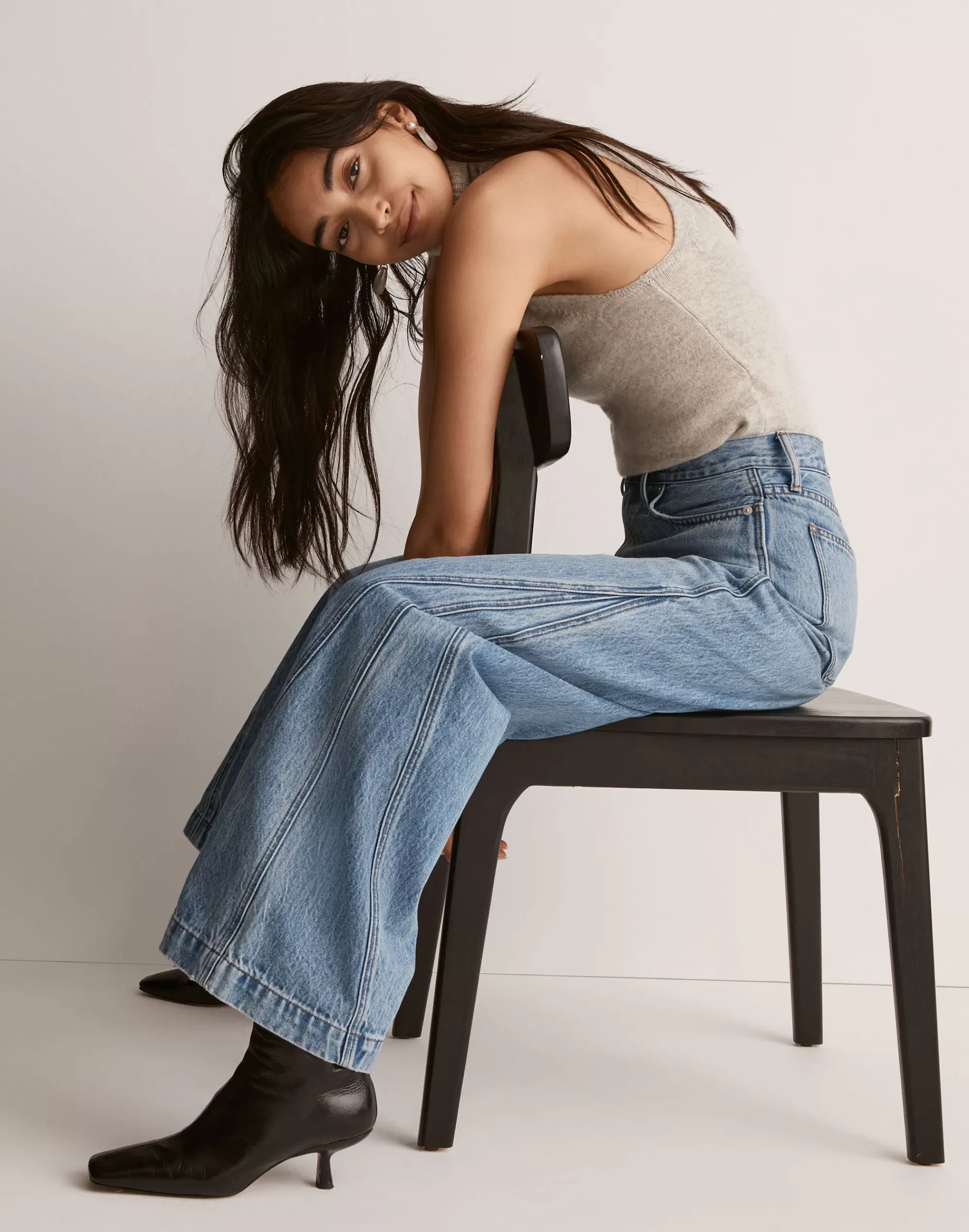 Madewell Wide-Leg Jeans>Superwide-Leg Jeans In : Inset Edition Parson Wash