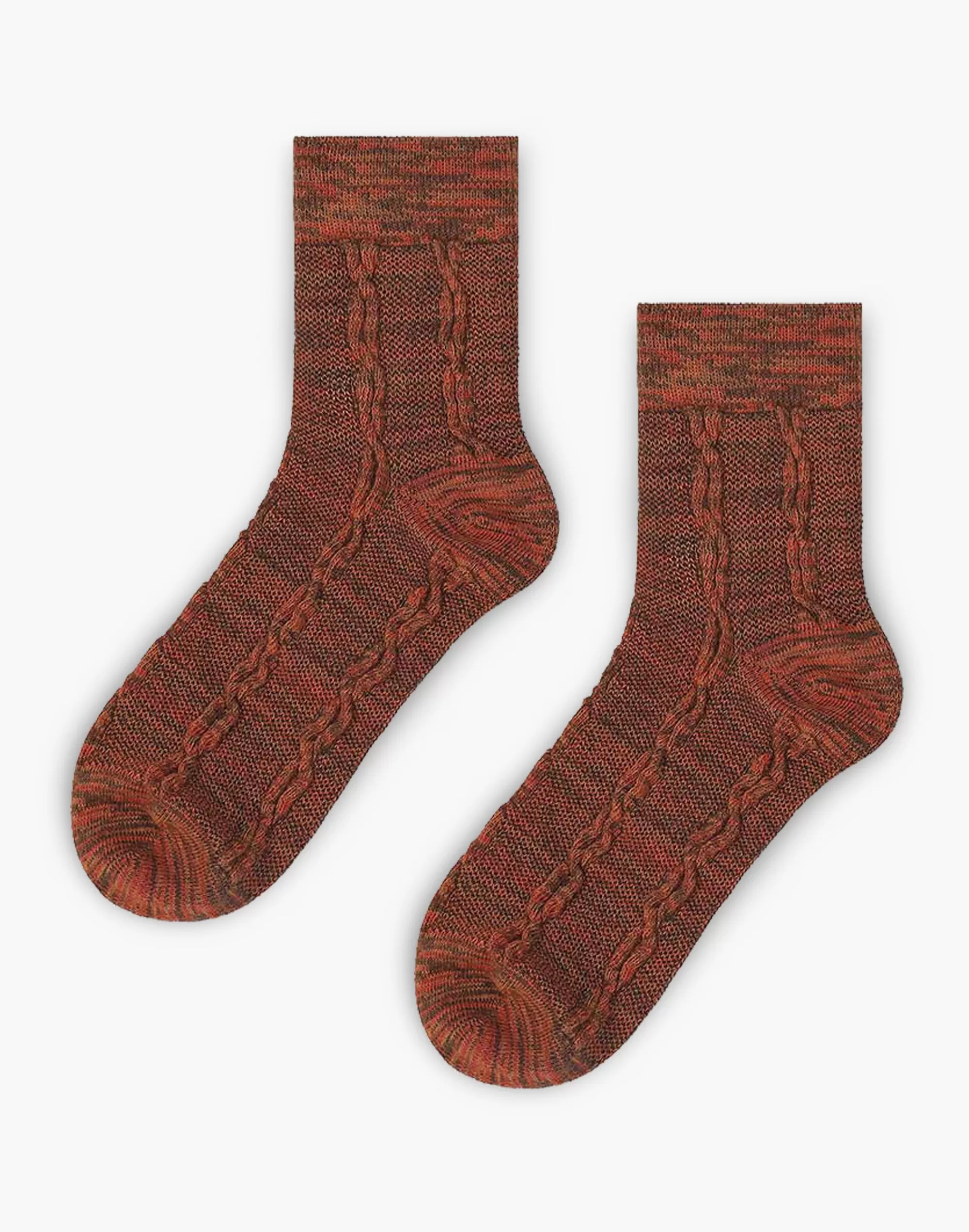 Madewell Socks>Tailored Union Cable Socks Brown