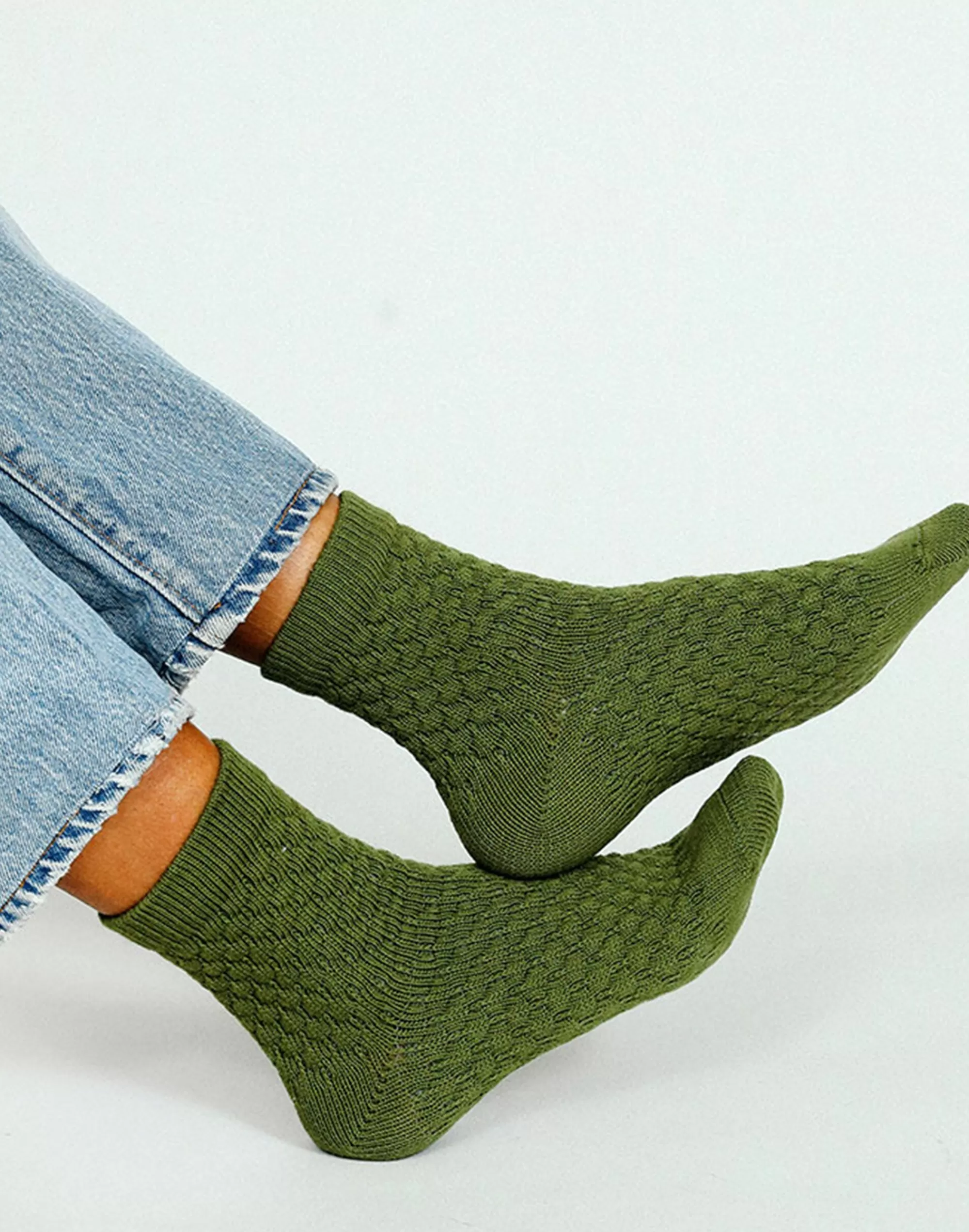 Madewell Socks>Tailored Union Eben Forest Green