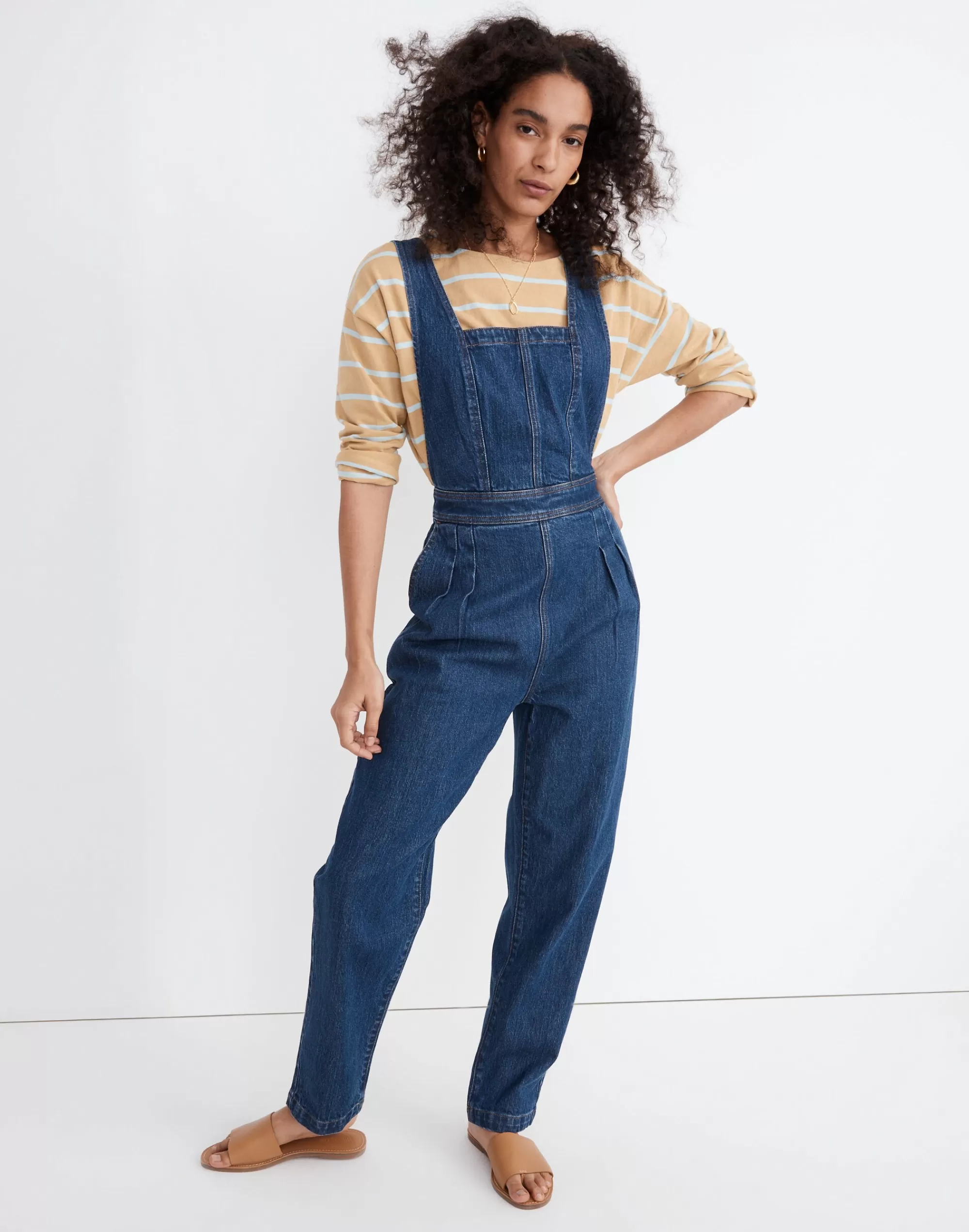 Madewell Jeans>Tapered Overalls In Dunson Wash