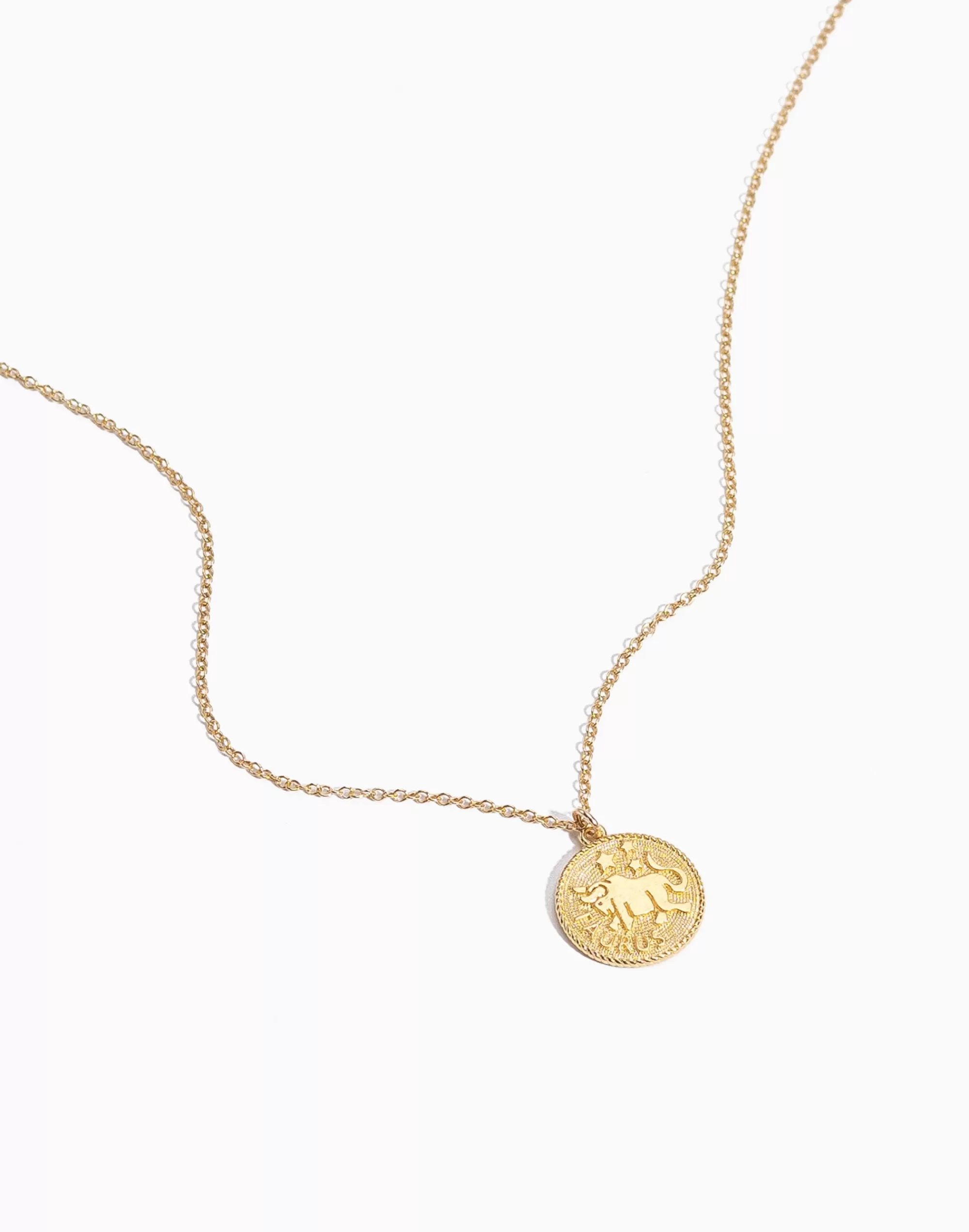 Madewell Necklaces>Taurus Zodiac Necklace Gold