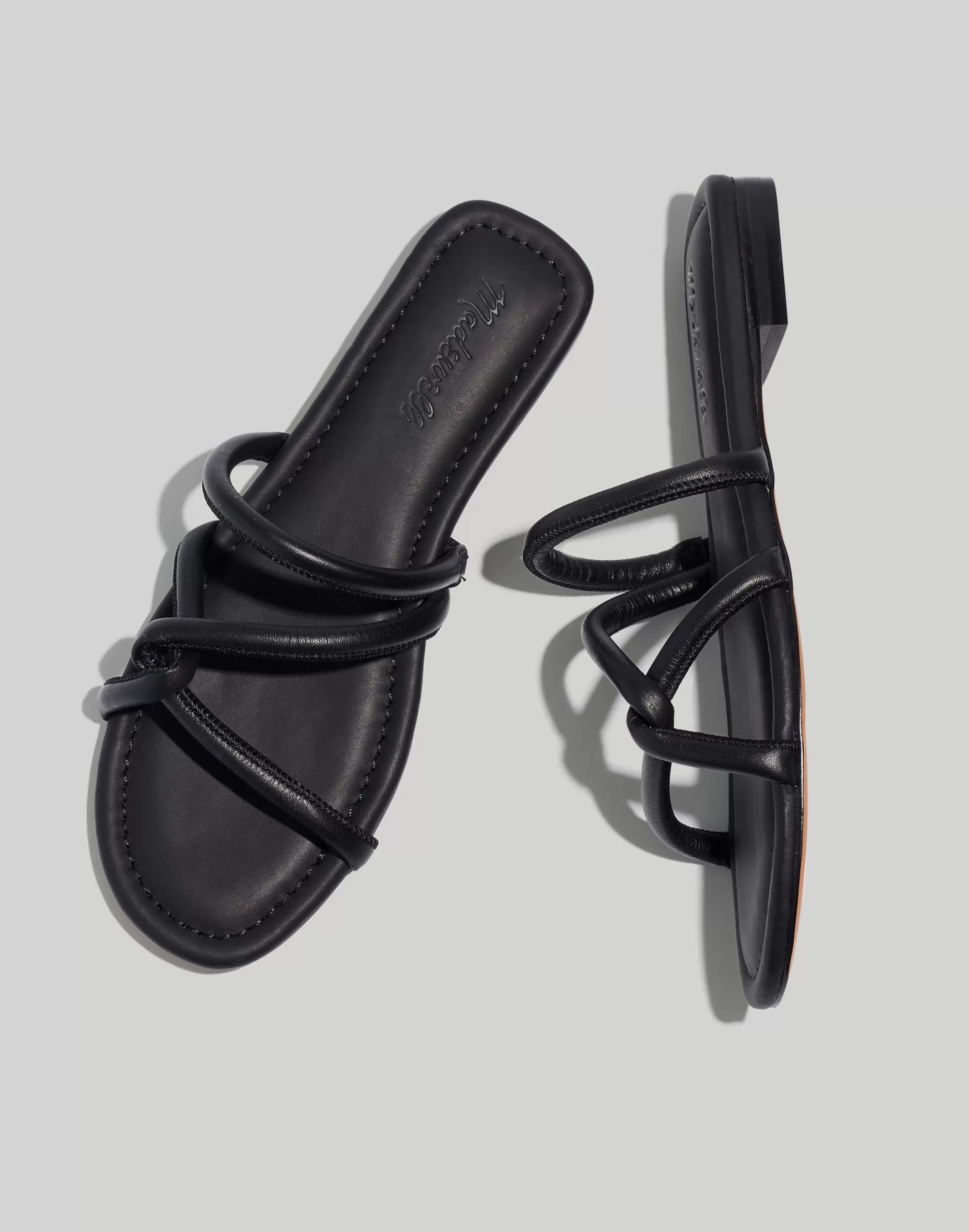 Madewell Sandals>The Amel Slide Sandal True Black