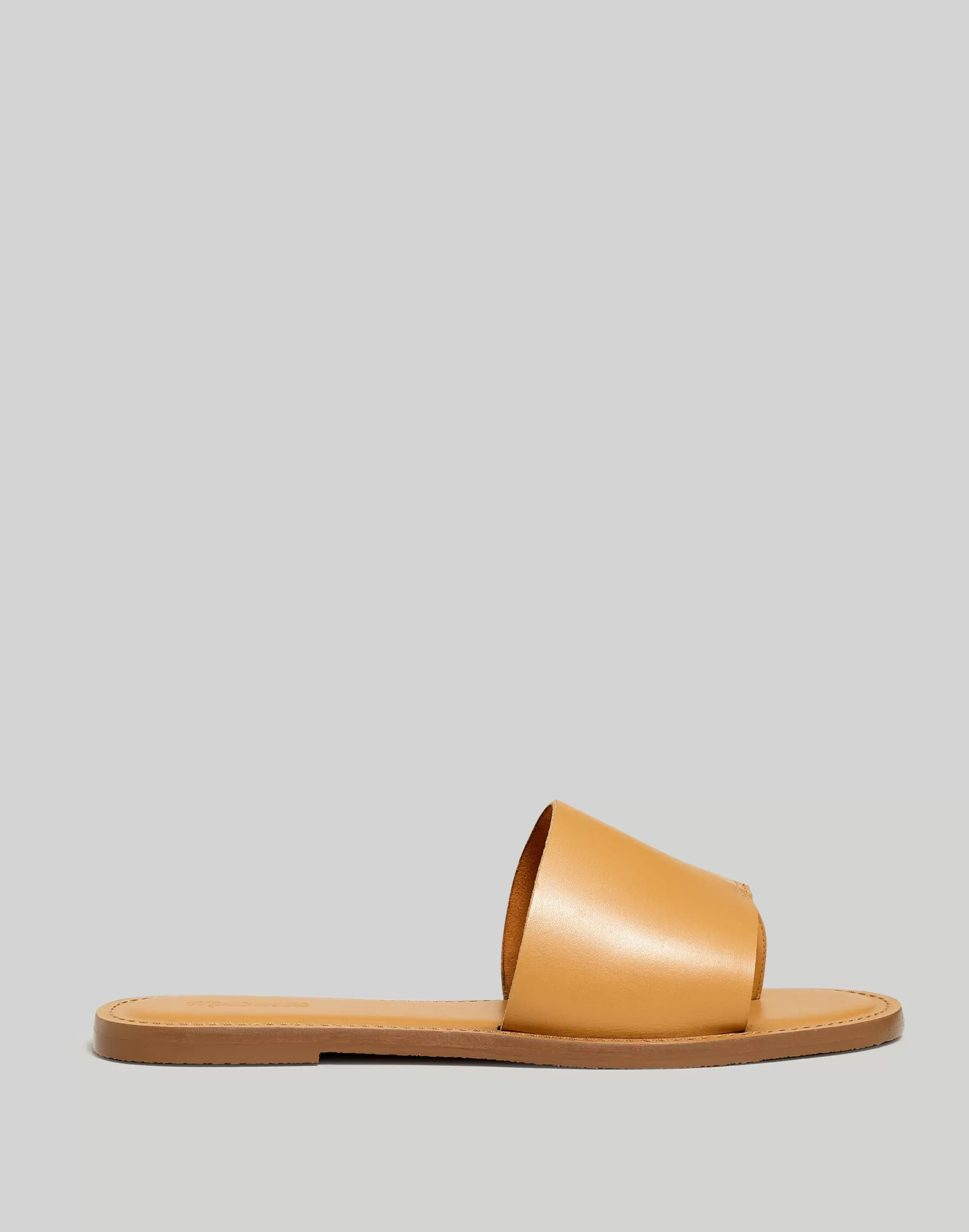 Madewell Sandals>The Boardwalk Post Slide Sandal Desert Camel