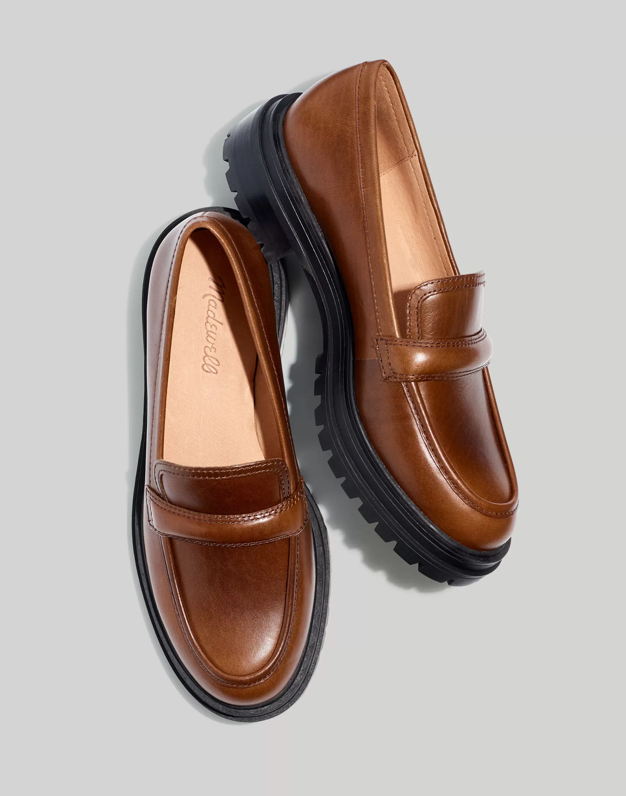 Madewell Flats>The Bradley Lugsole Loafer In Leather Stable