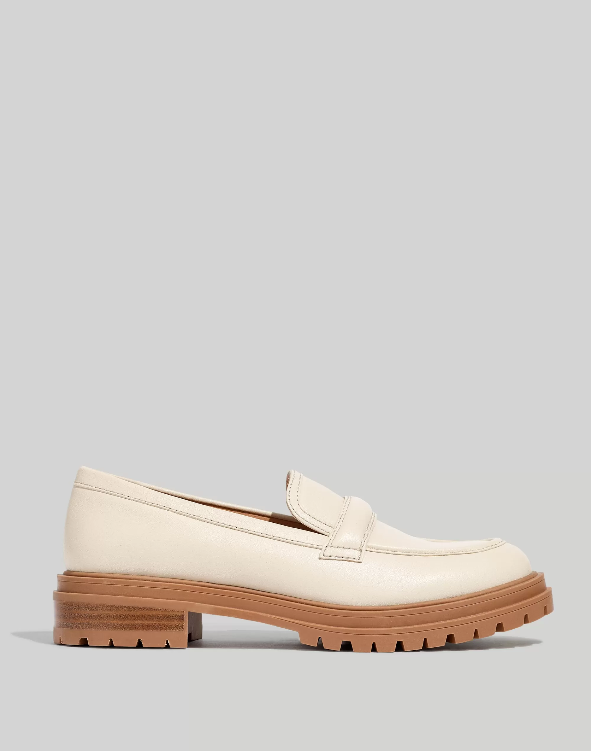 Madewell Flats>The Bradley Lugsole Loafer In Leather Harvest Moon