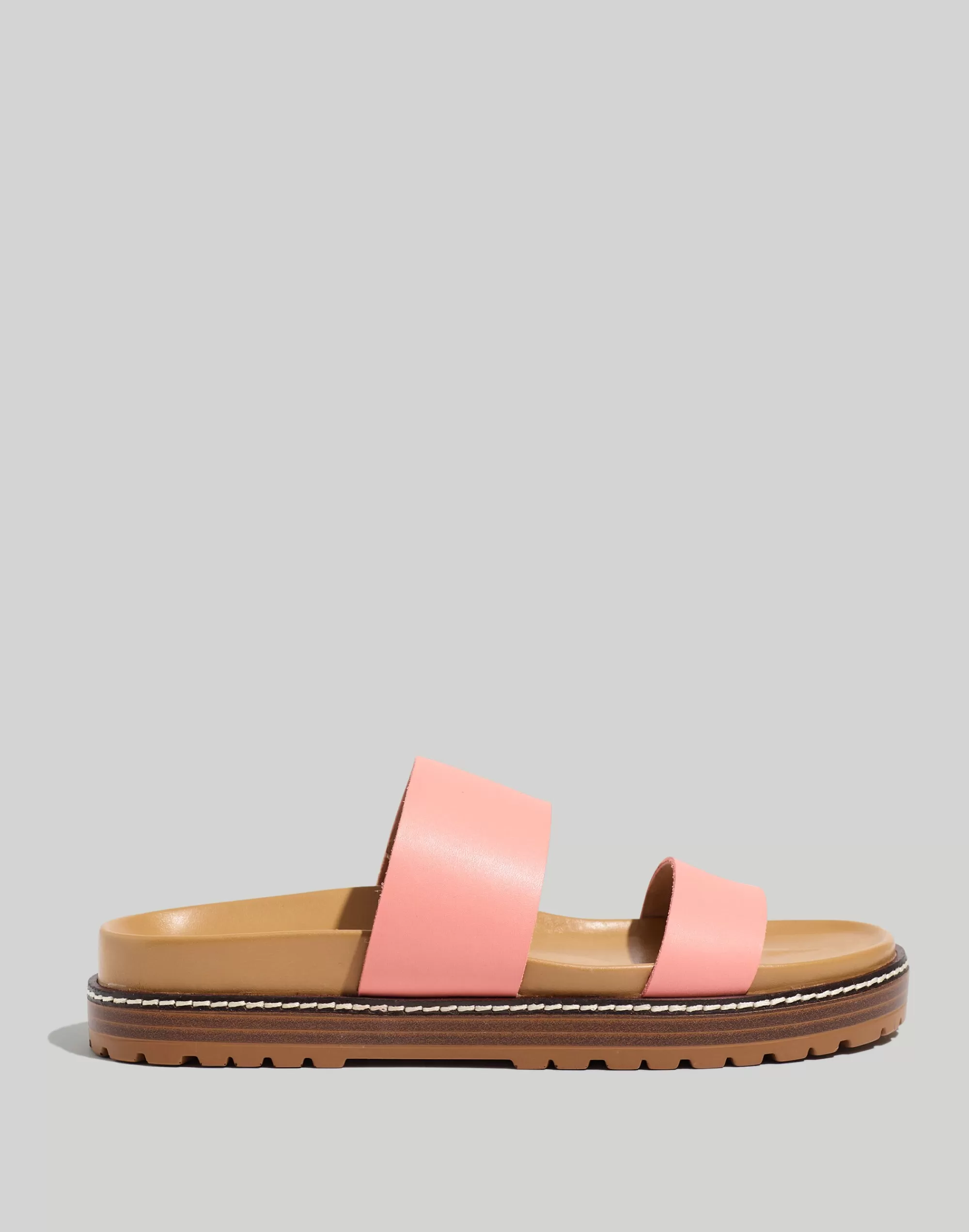 Madewell Sandals>The Charley Double-Strap Slide Sandal Dried Blossom