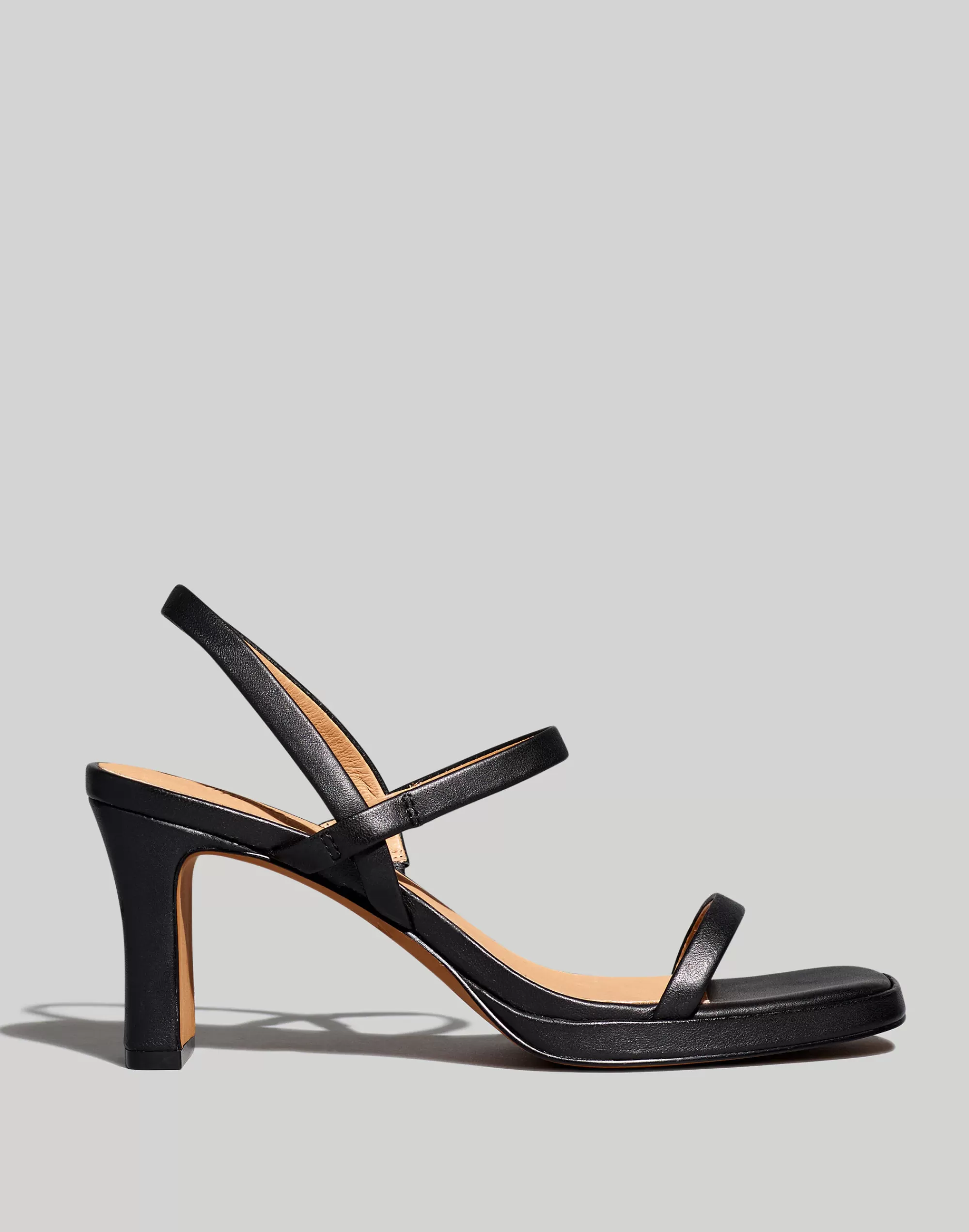 Madewell Heels>The Cherelle Slingback Heeled Sandal True Black