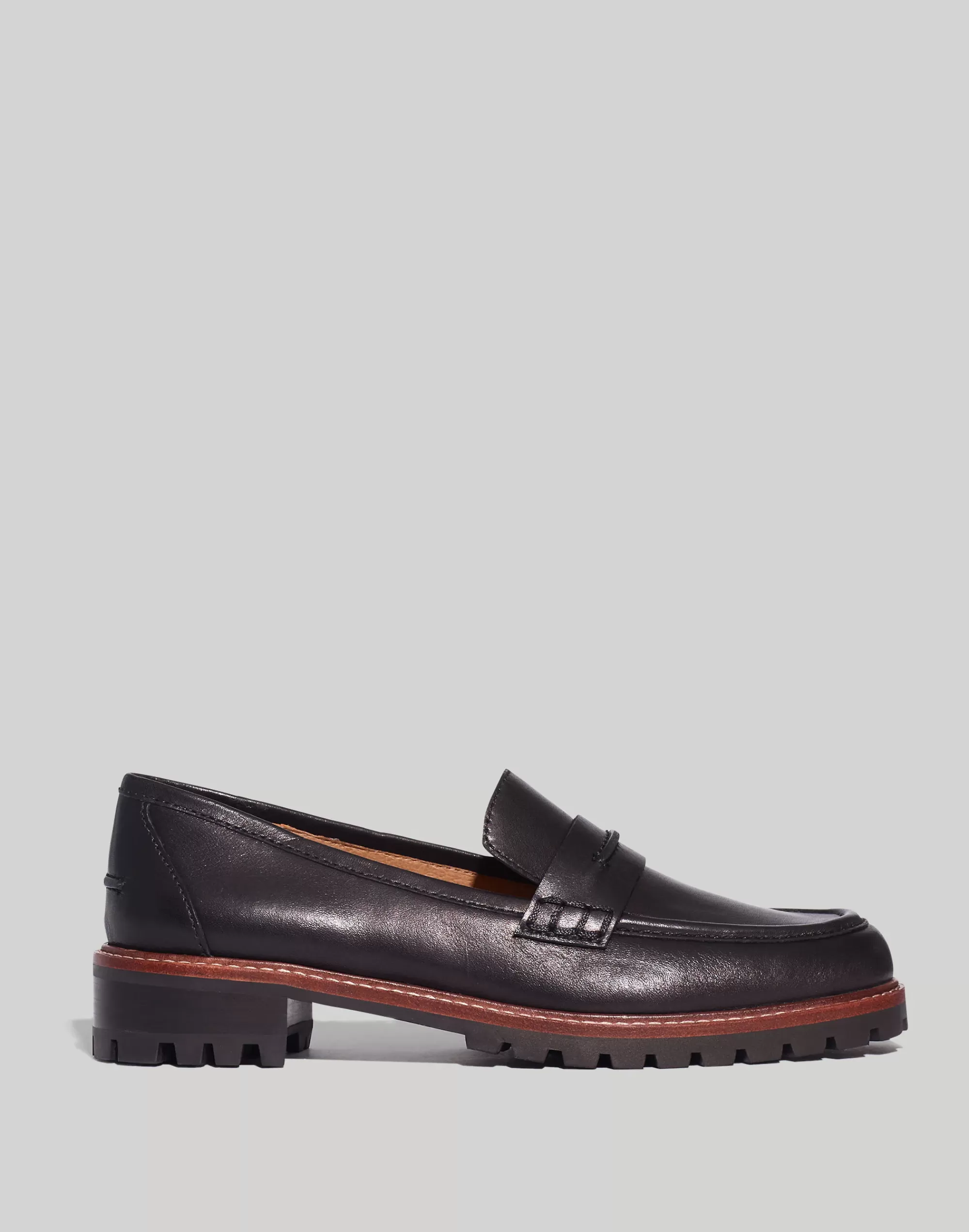 Madewell Flats>The Corinne Lugsole Loafer True Black