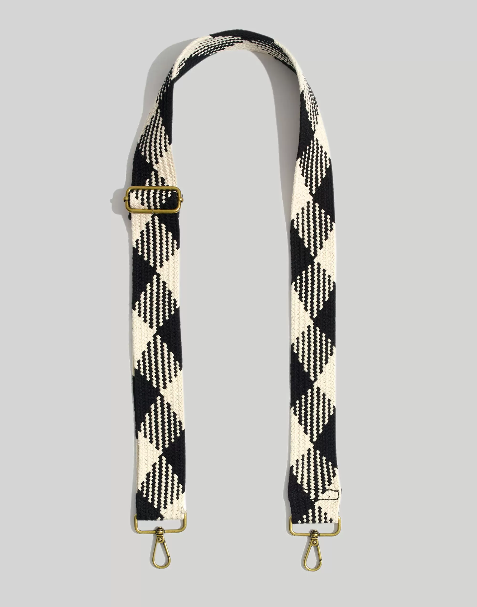 Madewell Bag Straps>The Crossbody Bag Strap: Webbing Edition True Black Multi