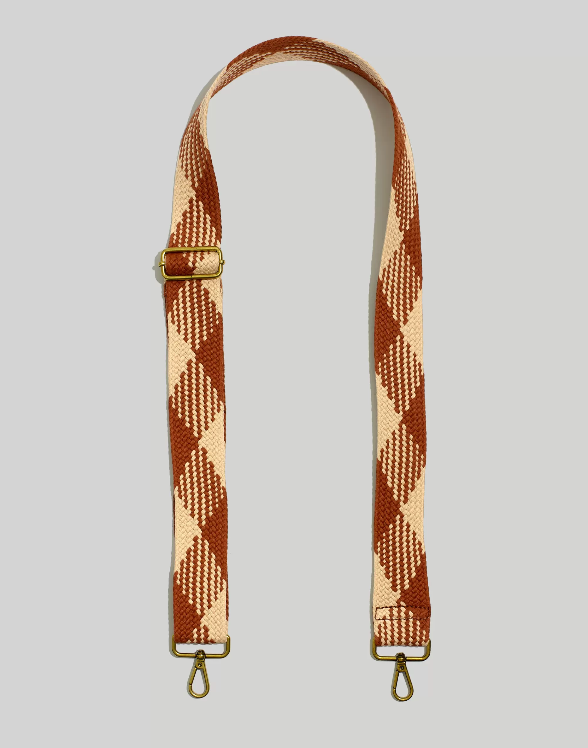 Madewell Bag Straps>The Crossbody Bag Strap: Webbing Edition Warm Coffee Multi