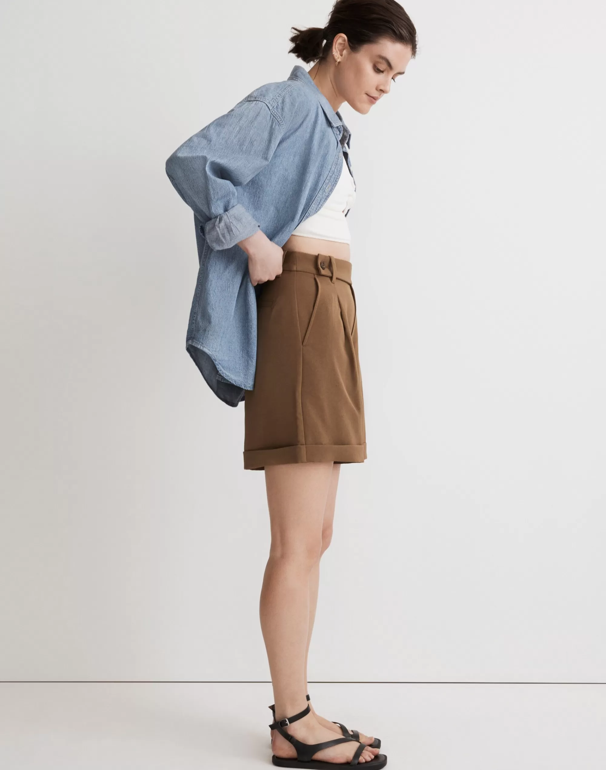 Madewell Shorts>The Harlow Short Light Roast