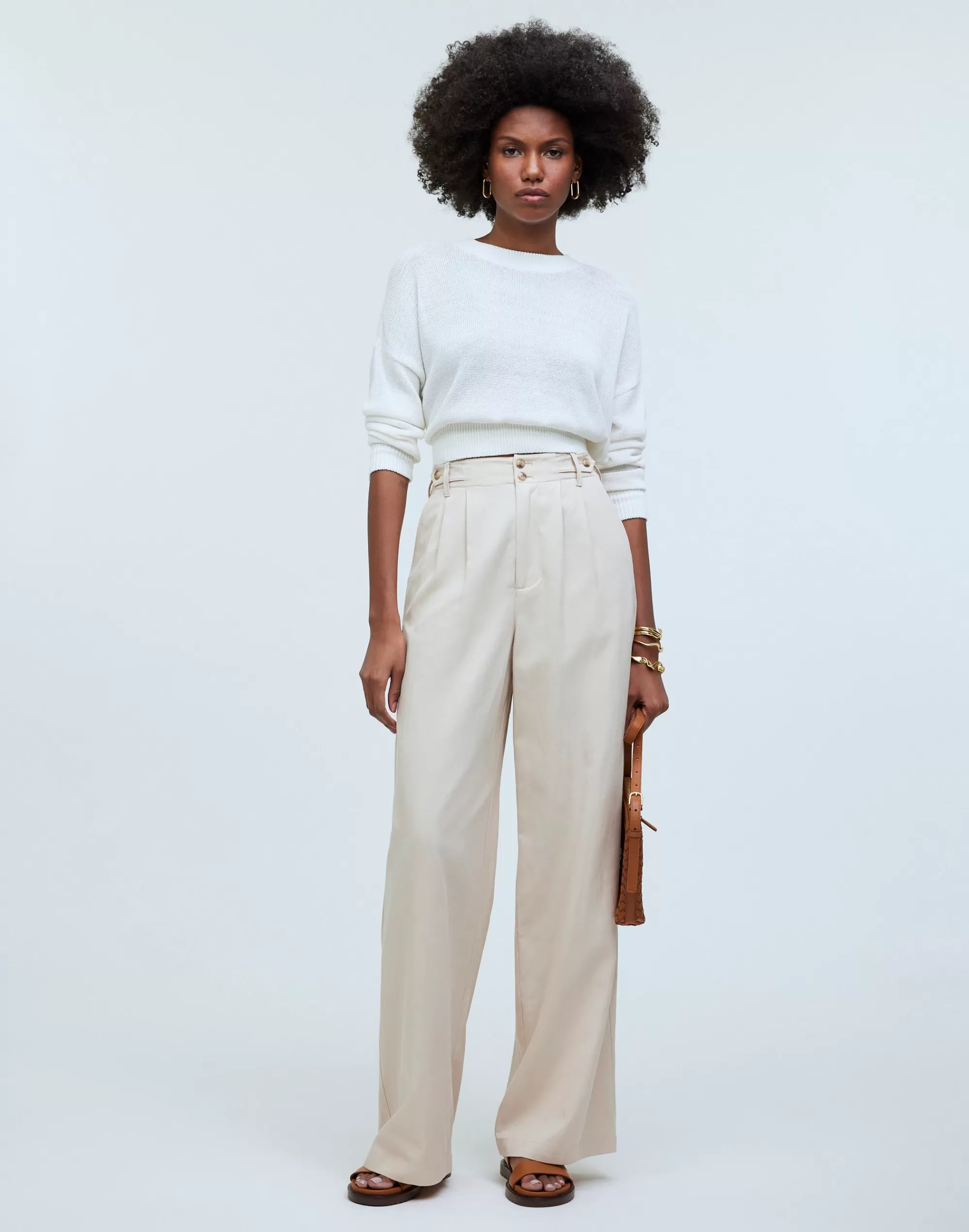 Madewell Pants>The Harlow Wide-Leg Pant Harvest Moon